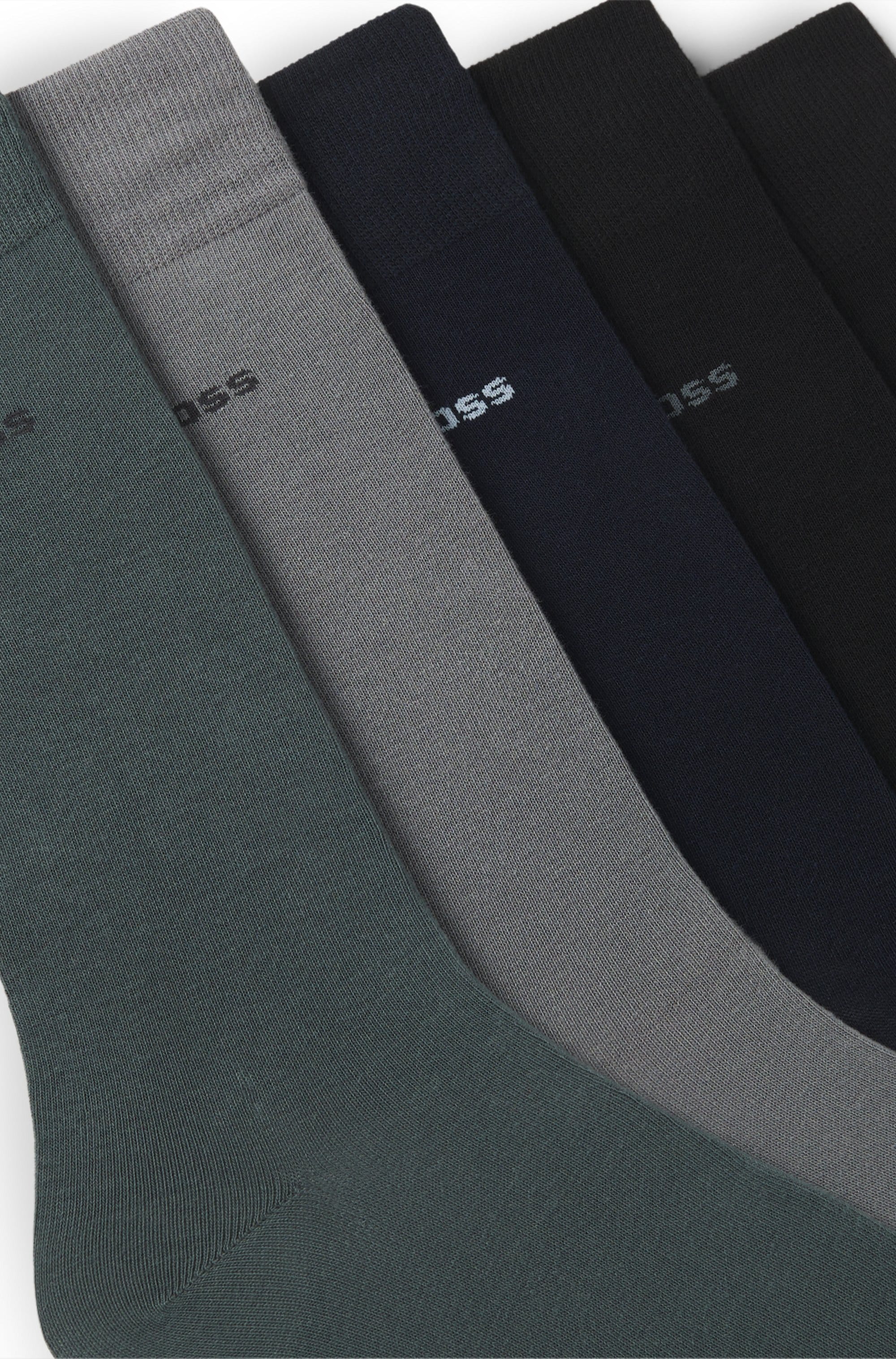 BOSS Socken »5P Uni Color CC« 5 Stk. tlg. in klassischer Unifarbe