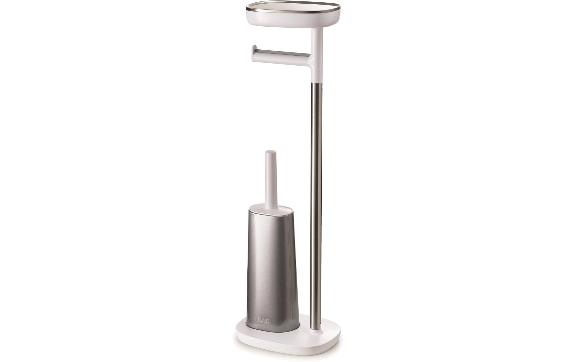 Image of Joseph Joseph WC-Garnitur "EasyStore™" aus Edelstahl Kunststoff mit integrierter Flex Toilettenbürste, 74 cm Höhe
