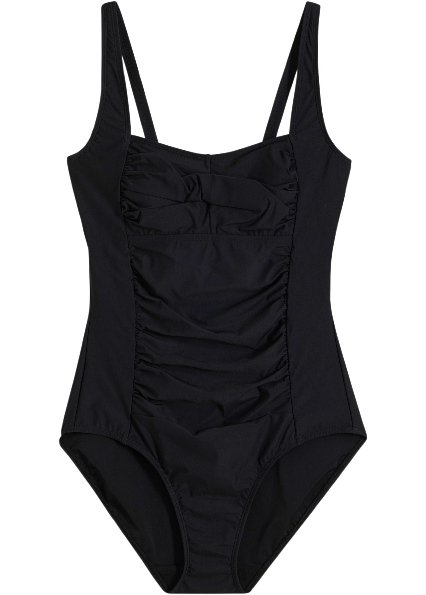 bonprix Maillot de bain »Medium Shape-Badeanzug mit Wickeloptik« mit Wickeloptik, Medium Shape-Effekt, sportliche Passform