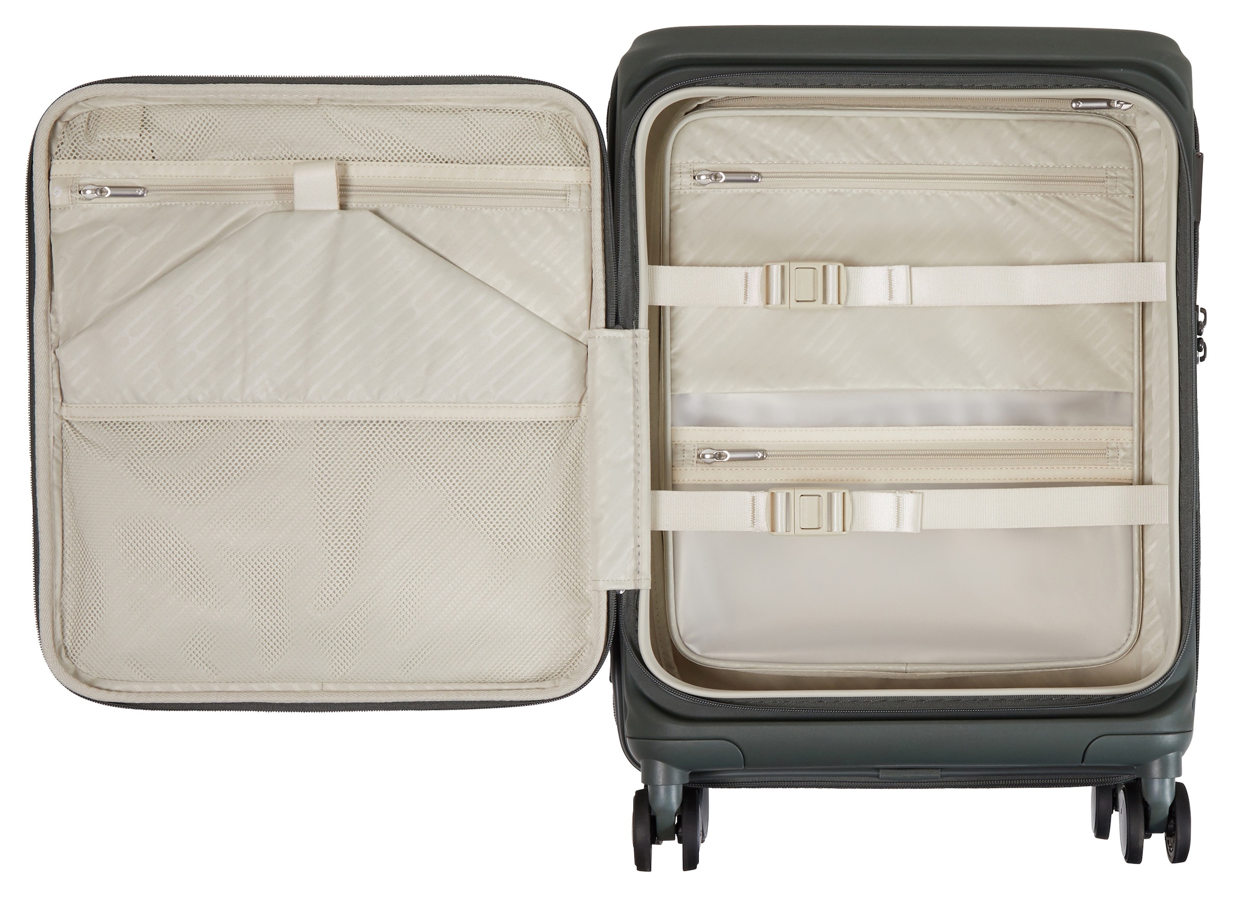 Samsonite Trolley à coque dure »PARALUX, verschiedene Grössen und Farben« 40 litre 4 Rollen avec système trolley à bouton-pression verrouillable et escamotable
