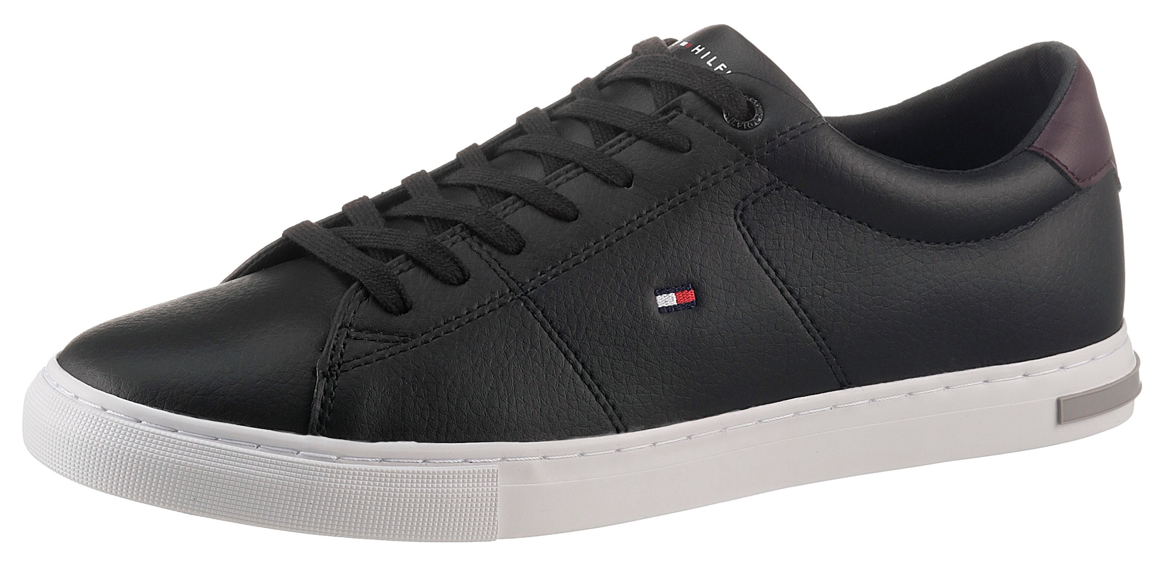 Image of Tommy Hilfiger Sneaker "ESSENTIAL LEATHER DETAIL VUL", Freizeitschuh, Halbschuh, Schnürschuh mit gepolstertem Schaftrand