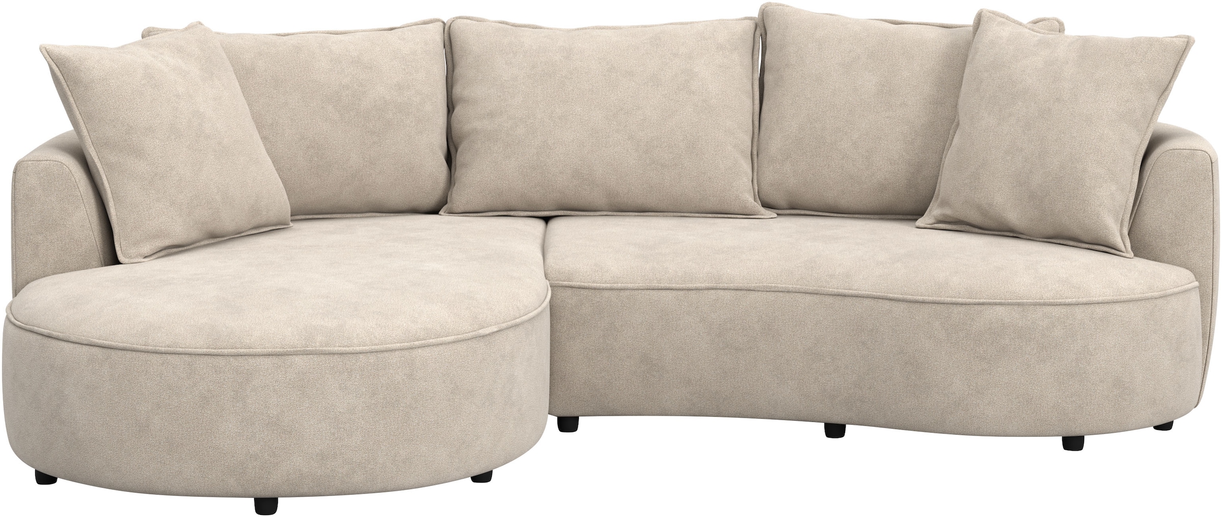 COTTA Canapé d'angle »Sana L-Form, Breite 260 cm« Loungesofa mit Wellenunterfederung