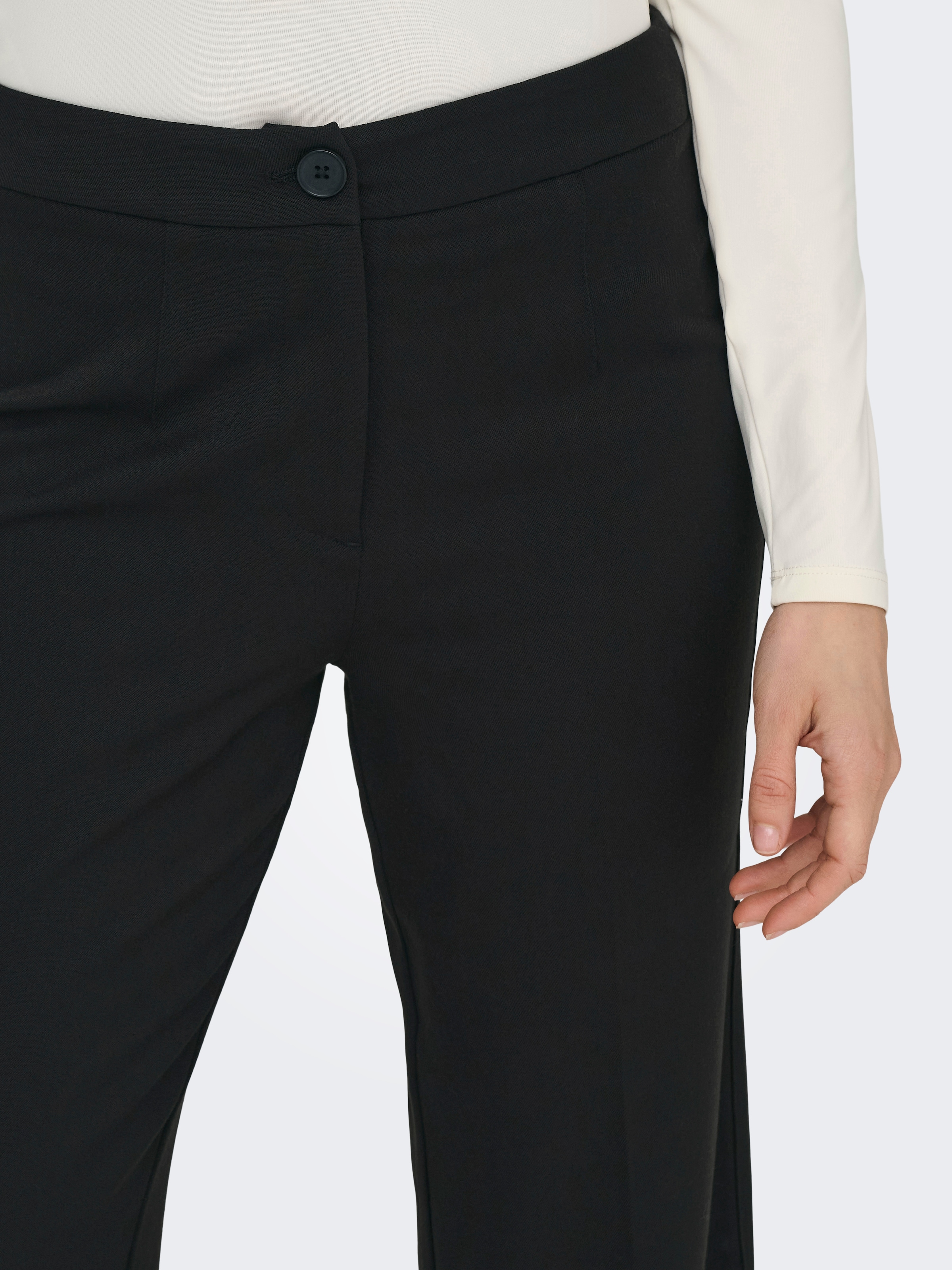 ONLY Anzughose »ONLMIA – Anzughose mit hoher Taille und Stretch«  gerade Form, modisch, Materialmix, Web