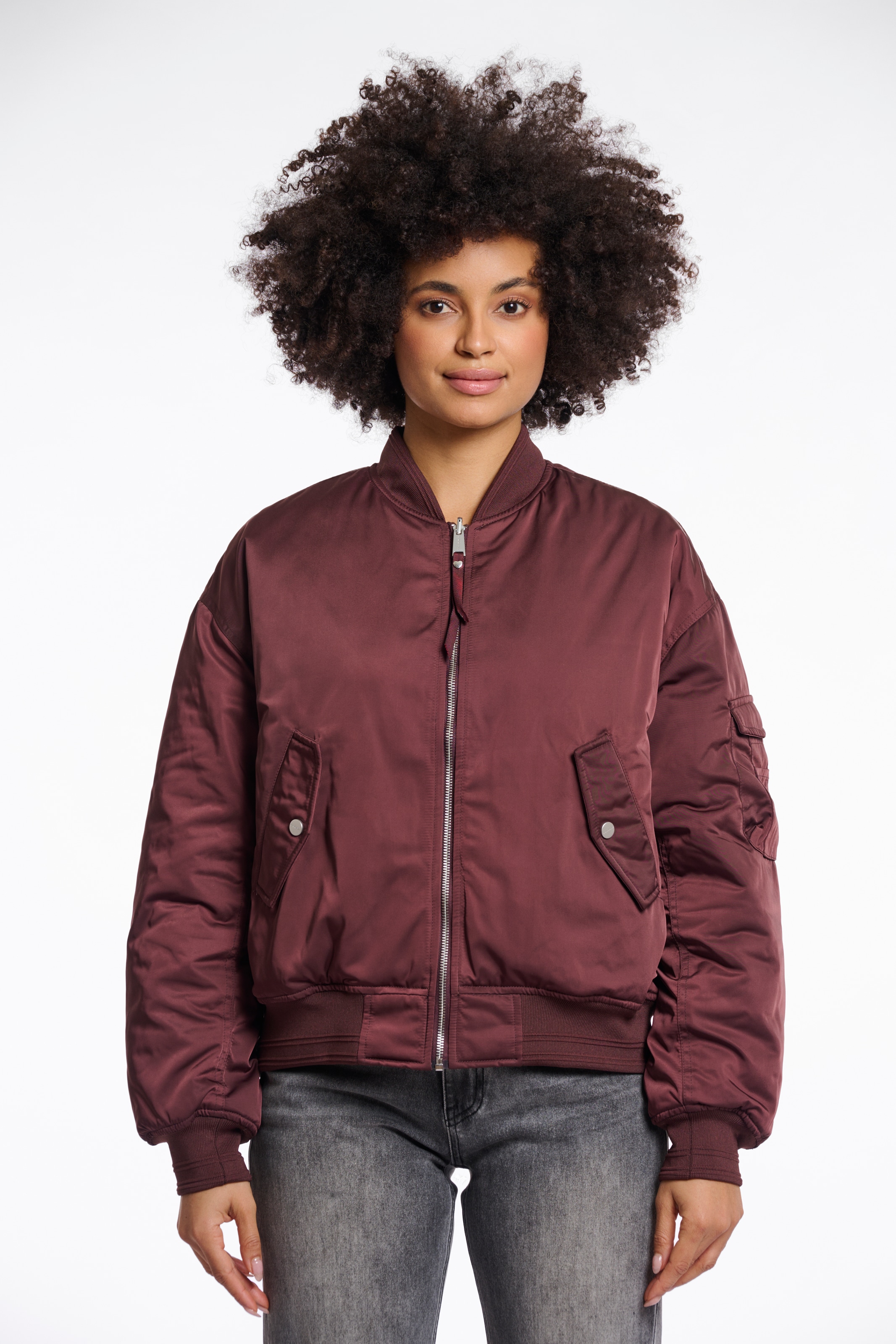 Image of Rino & Pelle Bomberjacke "DJENNA" ohne Kapuze mit Reissverschluss und Klapptaschen
