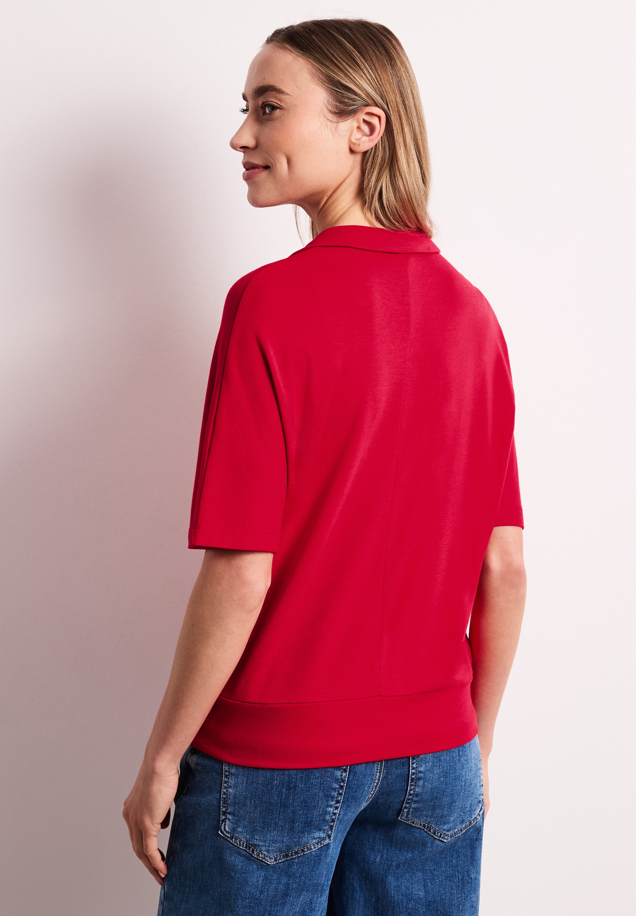 STREET ONE Polo t-shirt d'été avec large bande élastique