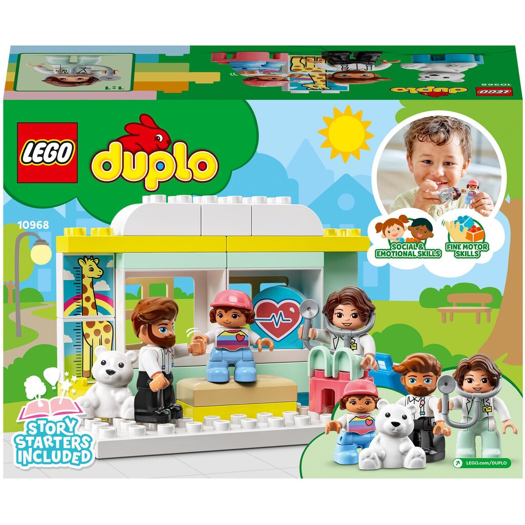 LEGO® Konstruktionsspielsteine »Arztbesuch (10968), LEGO® DUPLO«, (34 St.), Made in Europe