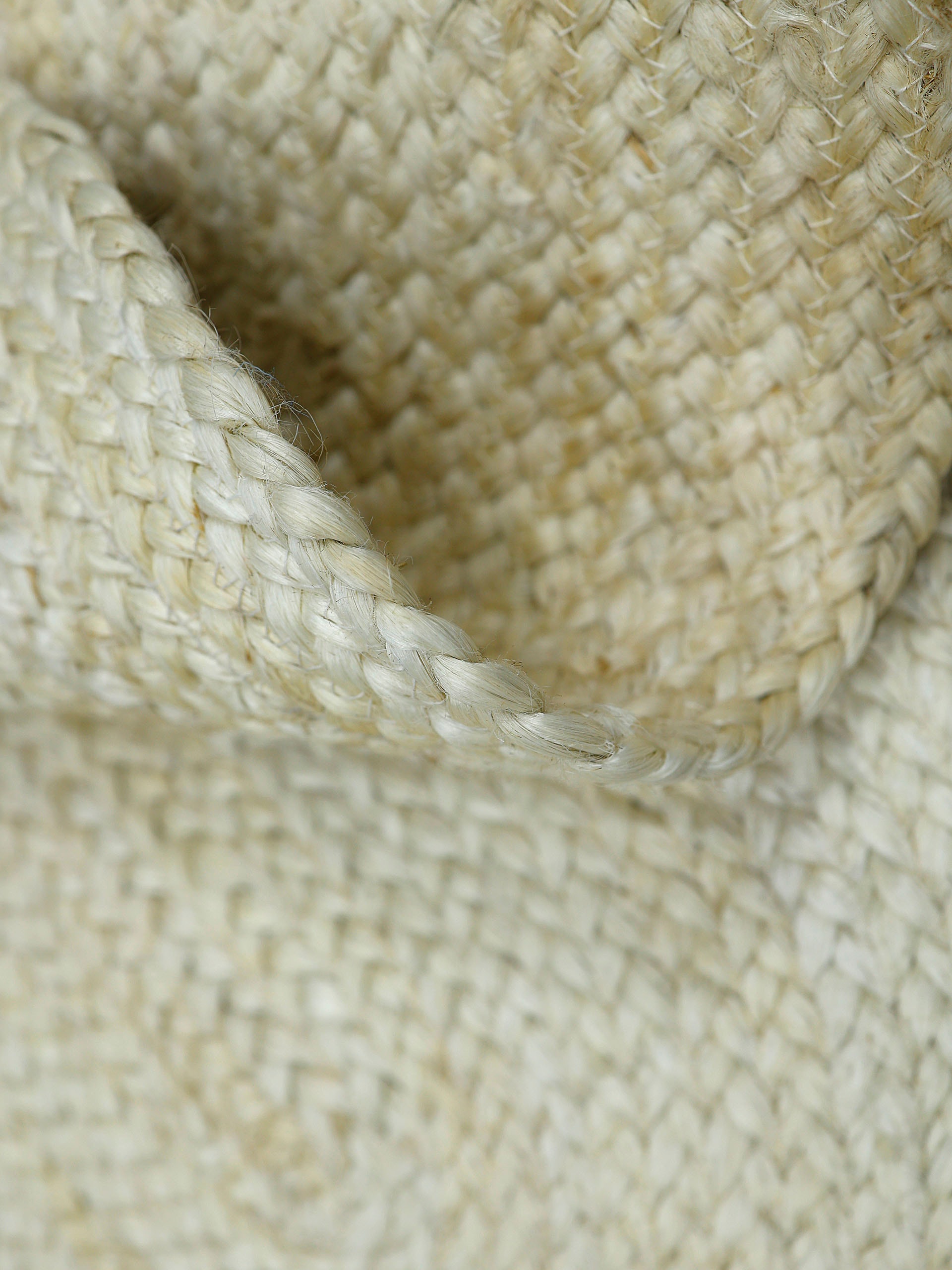 carpetfine Teppich »Alia Juteteppich«, wolkenförmig, 10 mm Höhe, handgewebt aus Jute, Naturteppich, Sonderform blau, Boho Style, uni