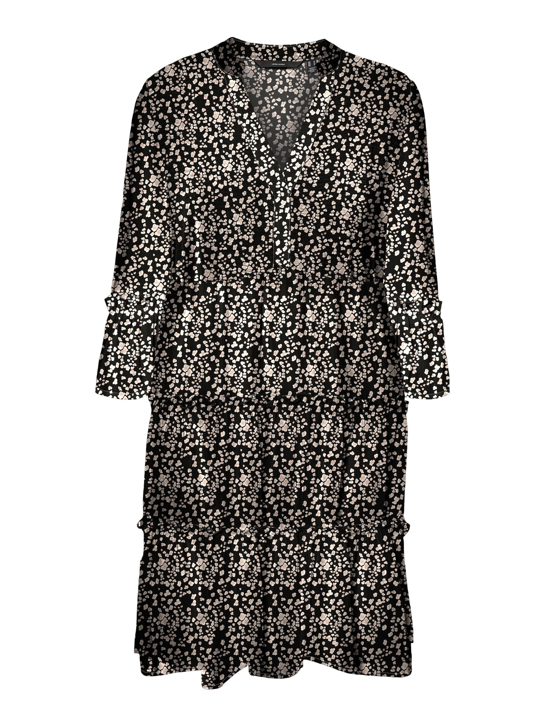 ♕ Vero Moda Minikleid »VMEASY 3/4 SHORT DRESS R1 WVN GA«, mit Rüschen  versandkostenfrei bestellen