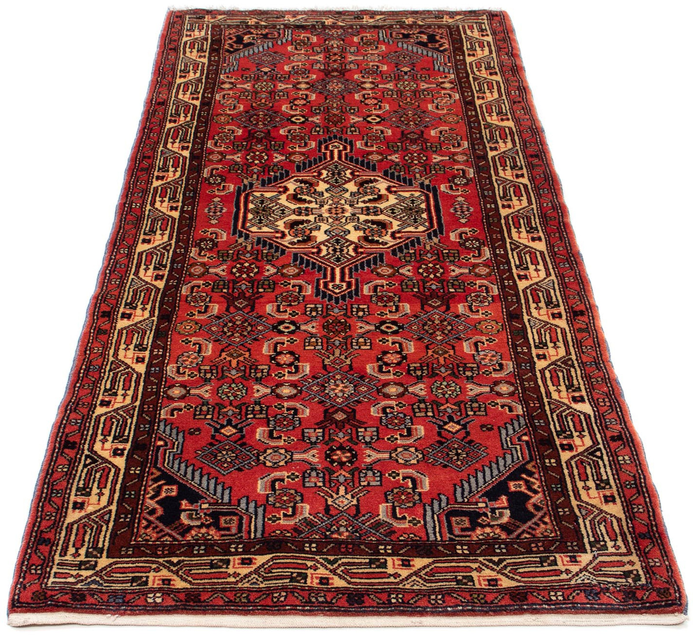Image of morgenland Orientteppich »Perser - Nomadic - 204 x 82 cm - rot«, rechteckig, 10 mm Höhe, Wohnzimmer, Handgeknüpft, Einzelstück mit Zertifikat bei Ackermann Versand Schweiz
