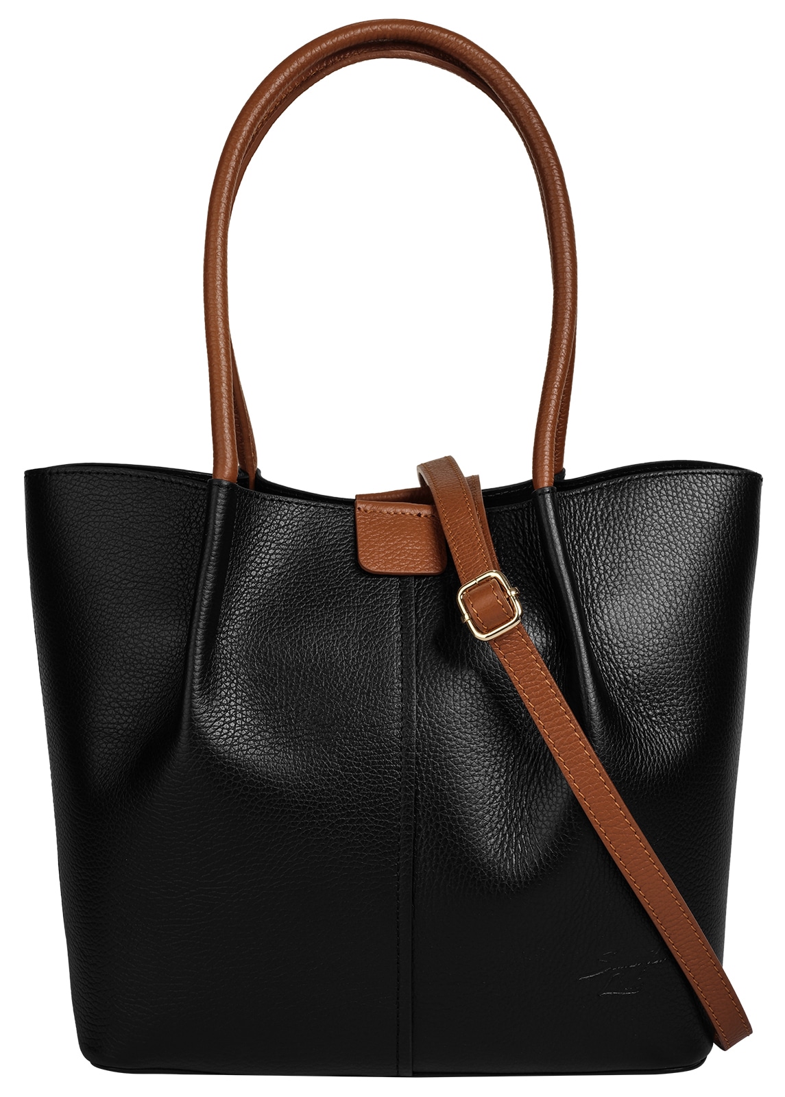Samantha Look Sac à bandoulière Cuir véritable, fabriqué en Italie