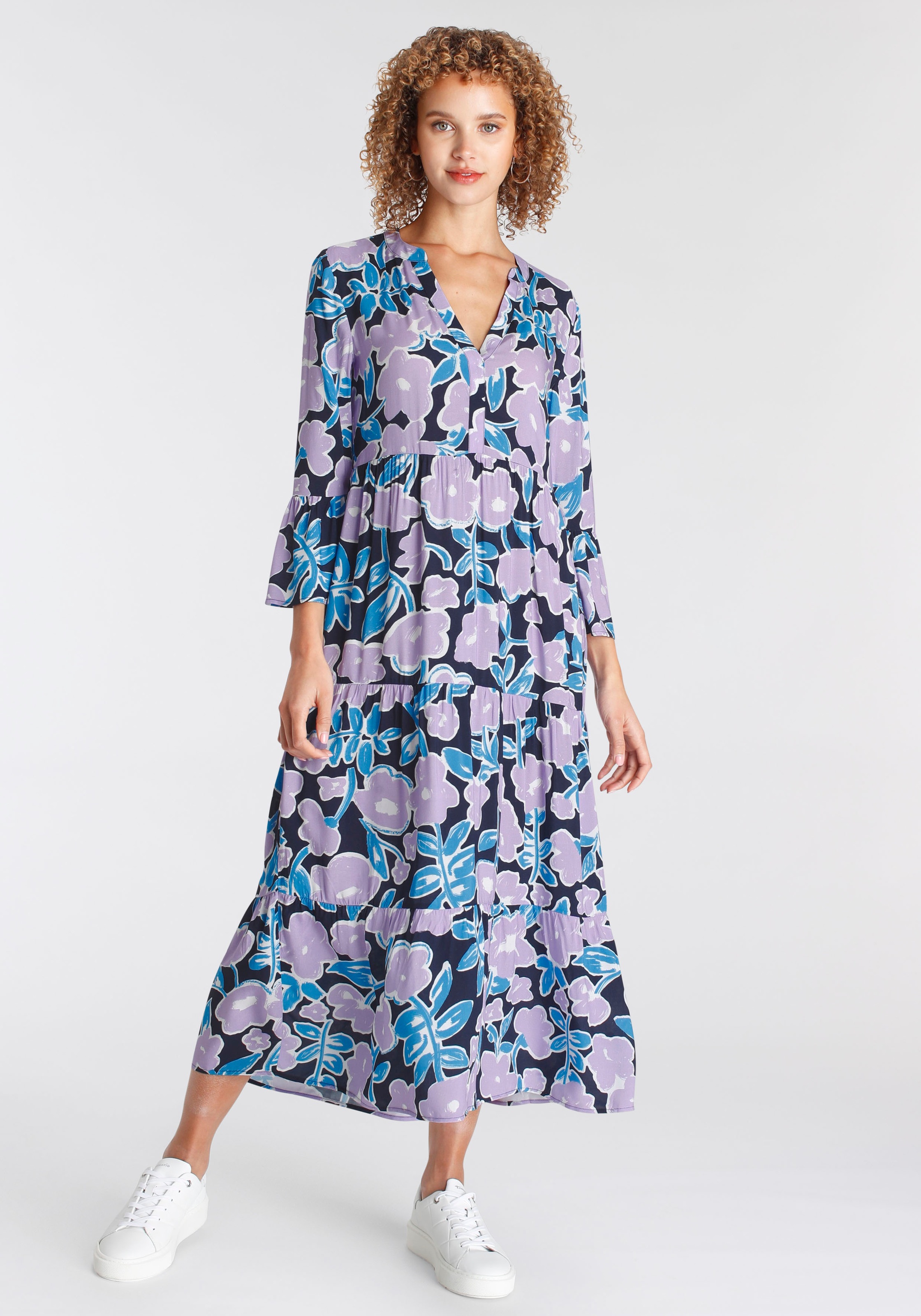 Tamaris Maxikleid, mit Volantärmeln kaufen