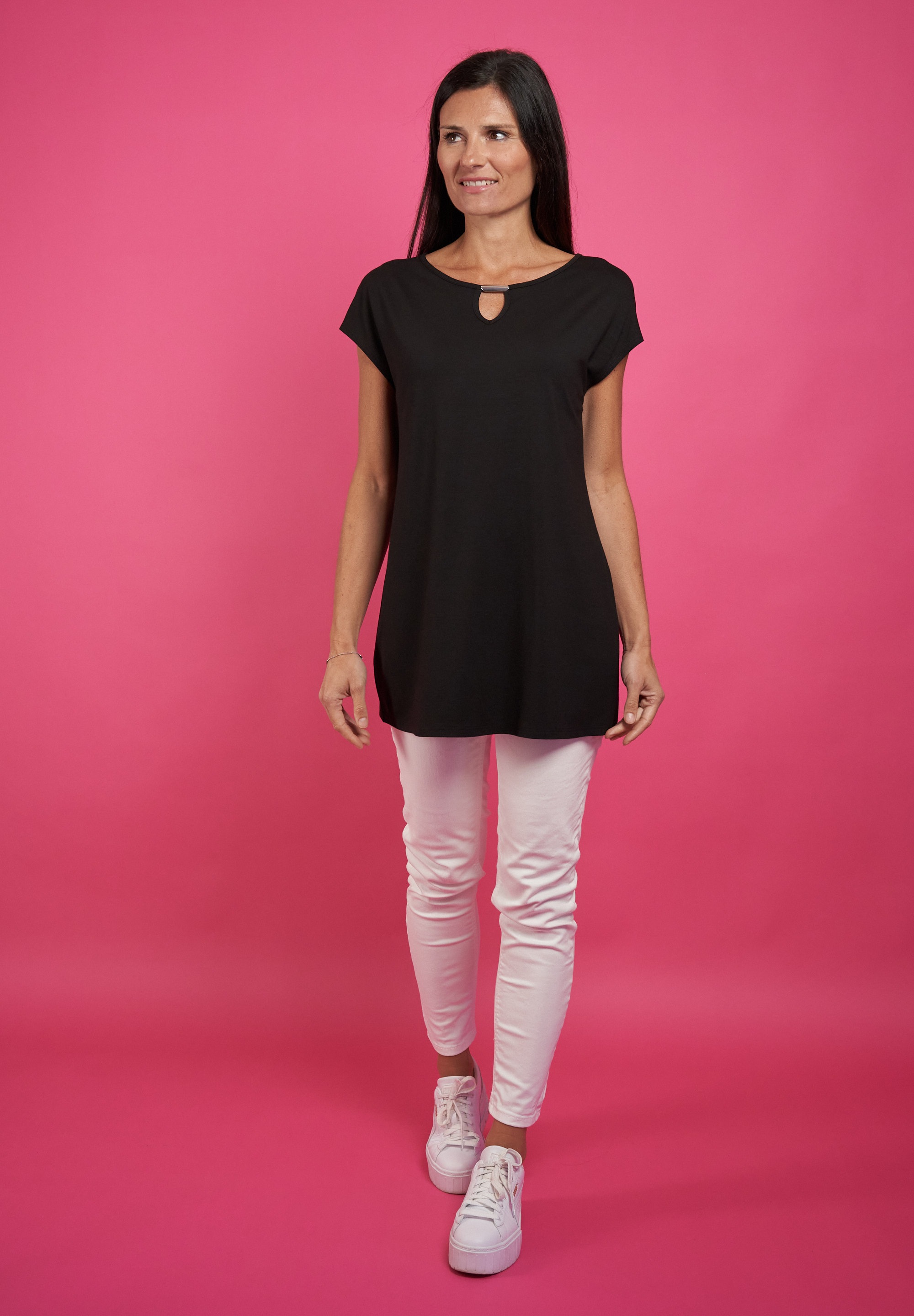 Image of Seidel Moden T-Shirt mit überschnittenen Schultern, MADE IN GERMANY