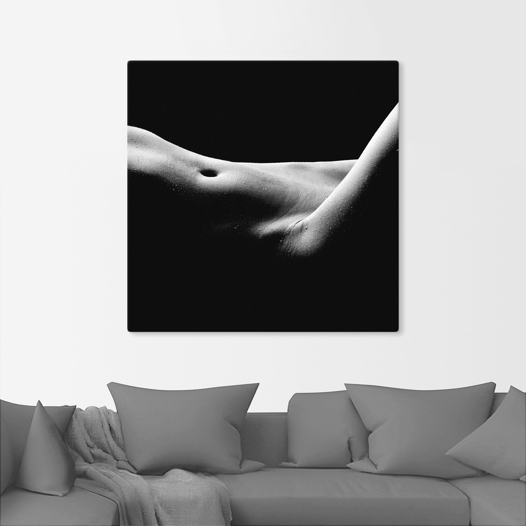 Artland Leinwandbild »Körperausschnitt einer nackten Frau« Frau 1 Stk. tlg. auf Holzrahmen gespannt