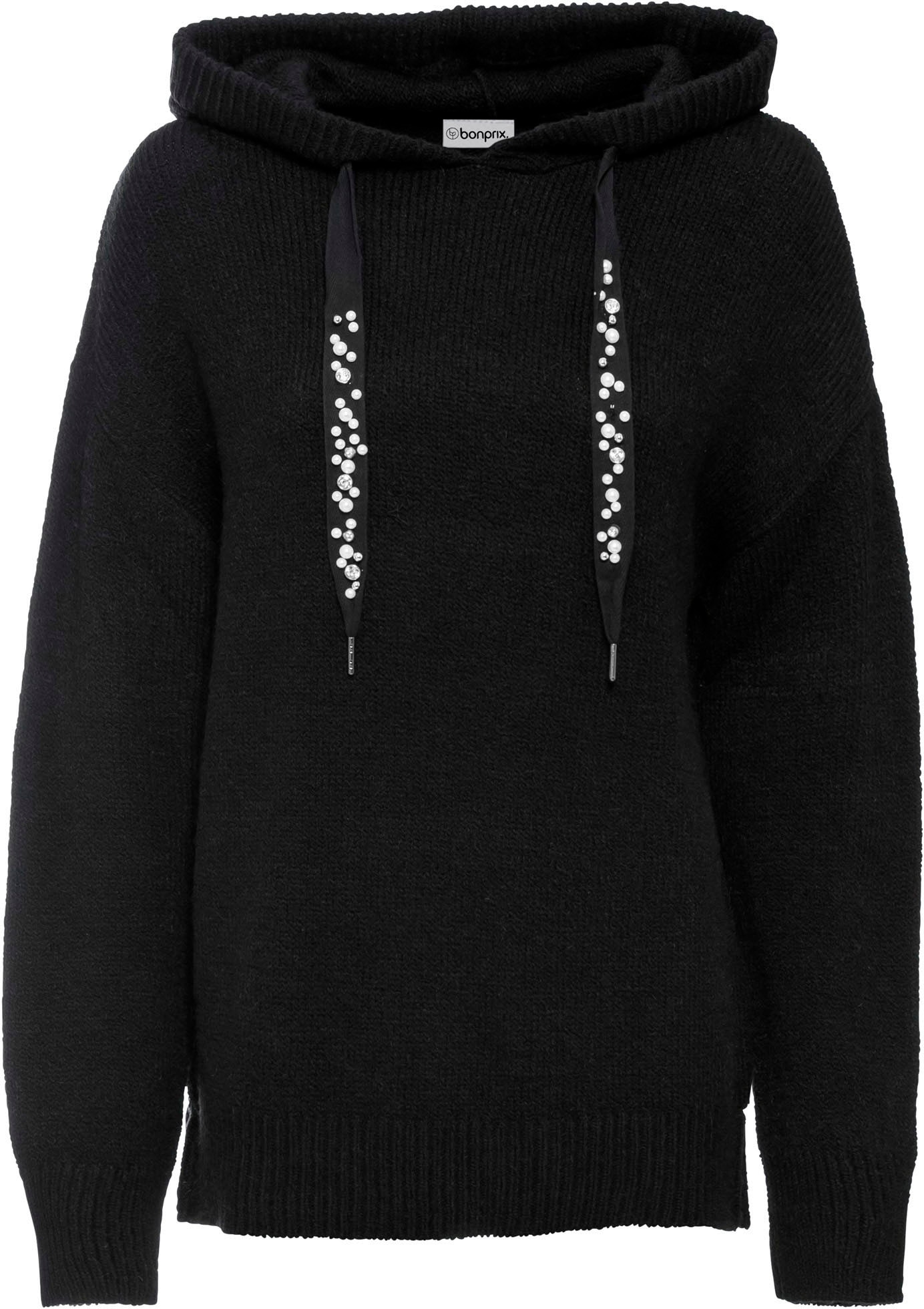 bonprix Pull à capuche »Oversize-Pullover« aus Polyacryl, Polyamid und Polyester, mit Kapuze, Oversize-Design
