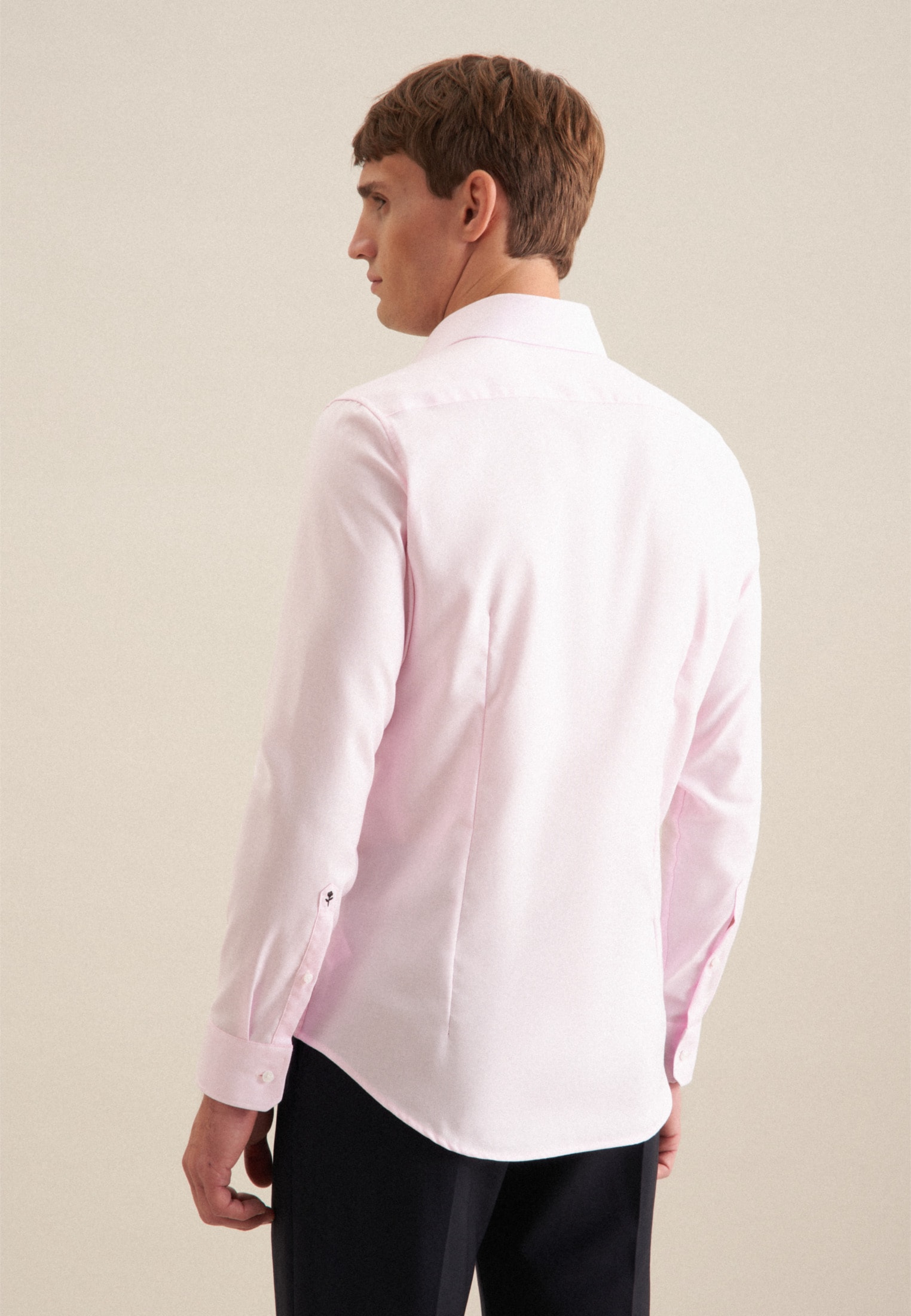 seidensticker Businesshemd »Schwarze Rose« Slim 1/1 Kentkragen Struktur
