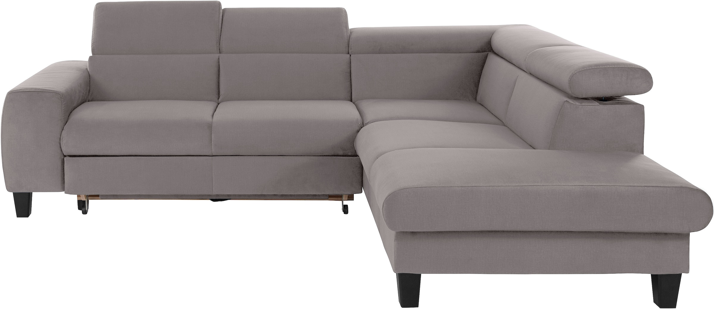 COTTA Ecksofa »Morven L-Form«, Kopfteilverstellung, wahlweise mit Bettfunktion und Bettkasten