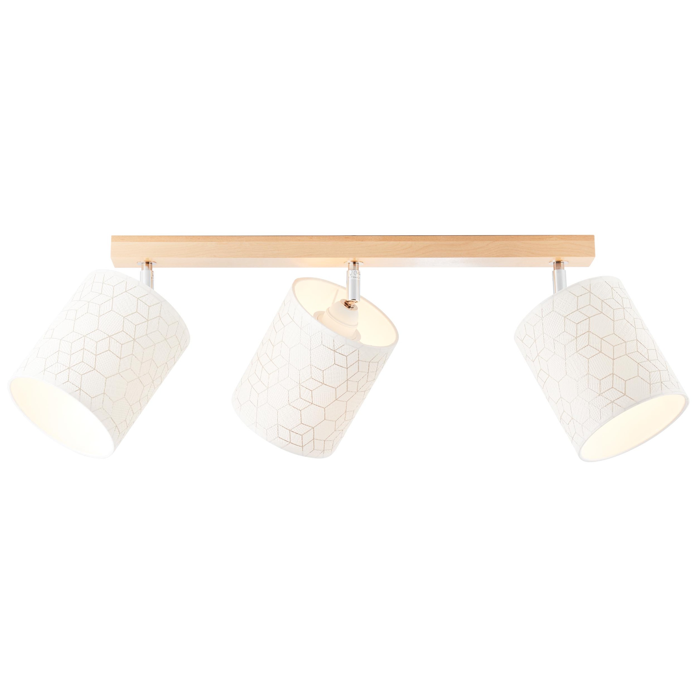 Image of Brilliant Leuchten Deckenstrahler »Galance«, E27, 1 St., Spotbalken 3flg holz hell/weiss bei Ackermann Versand Schweiz