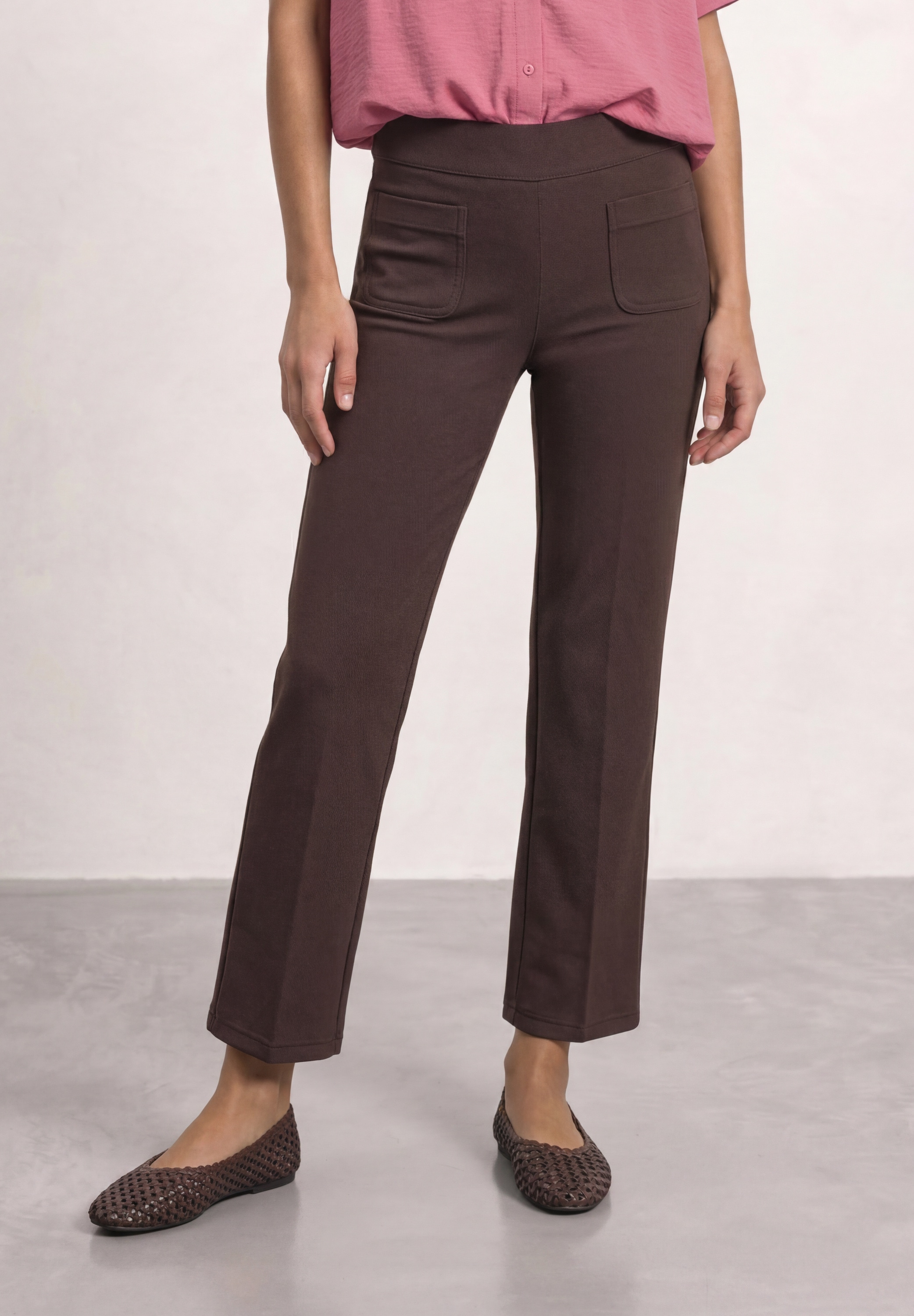 Image of STREET ONE Jerseyhose "Style Amalia" mit Gummizug und Stretch / Viskose