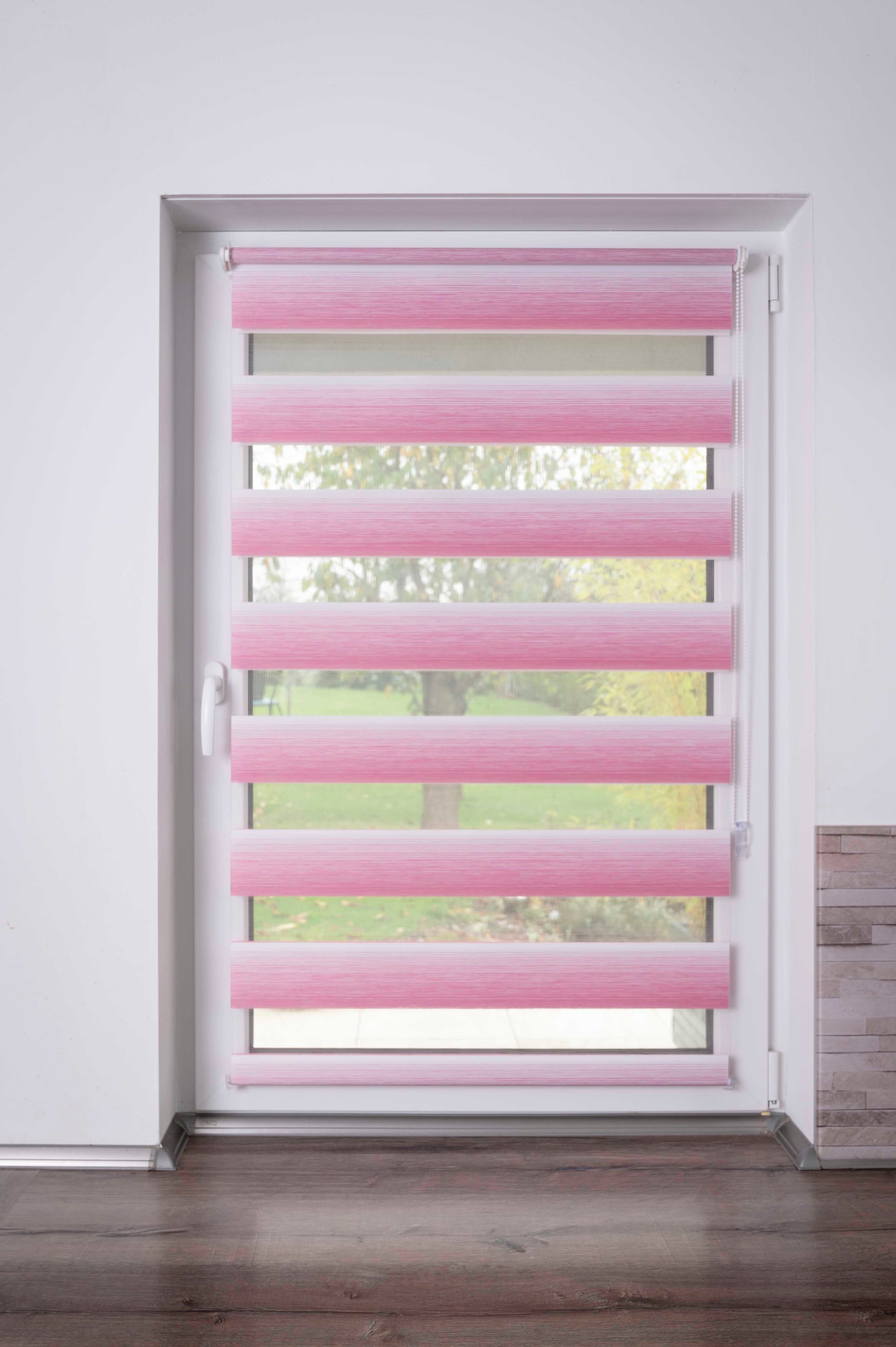 Image of K-HOME Doppelrollo "mit schönen Farbverlauf" Lichtschutz ohne Bohren freihängend