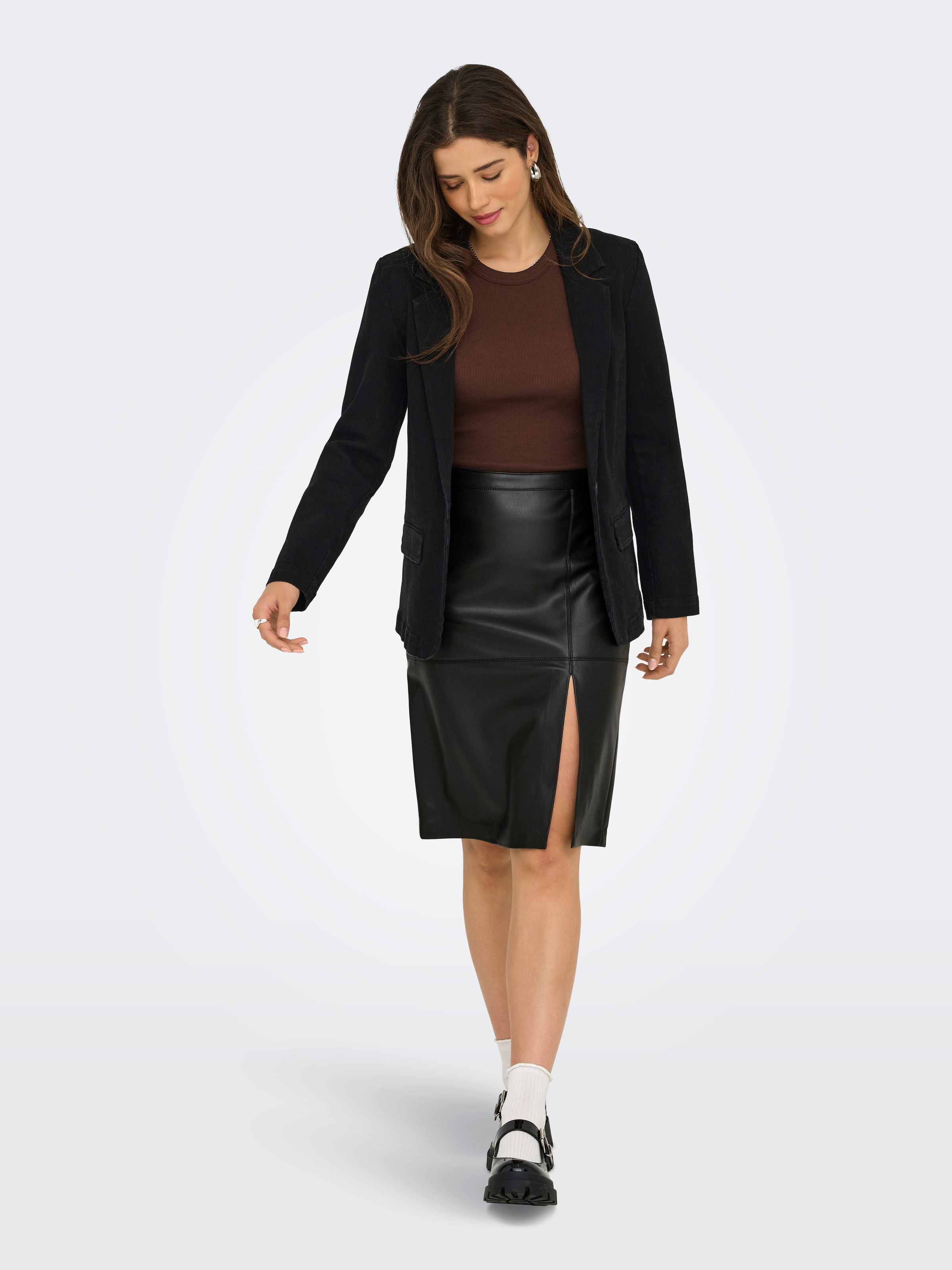 ONLY Lederimitatrock »ONLOLINE FAUX LEATHER SKIRT OTW NOOS«