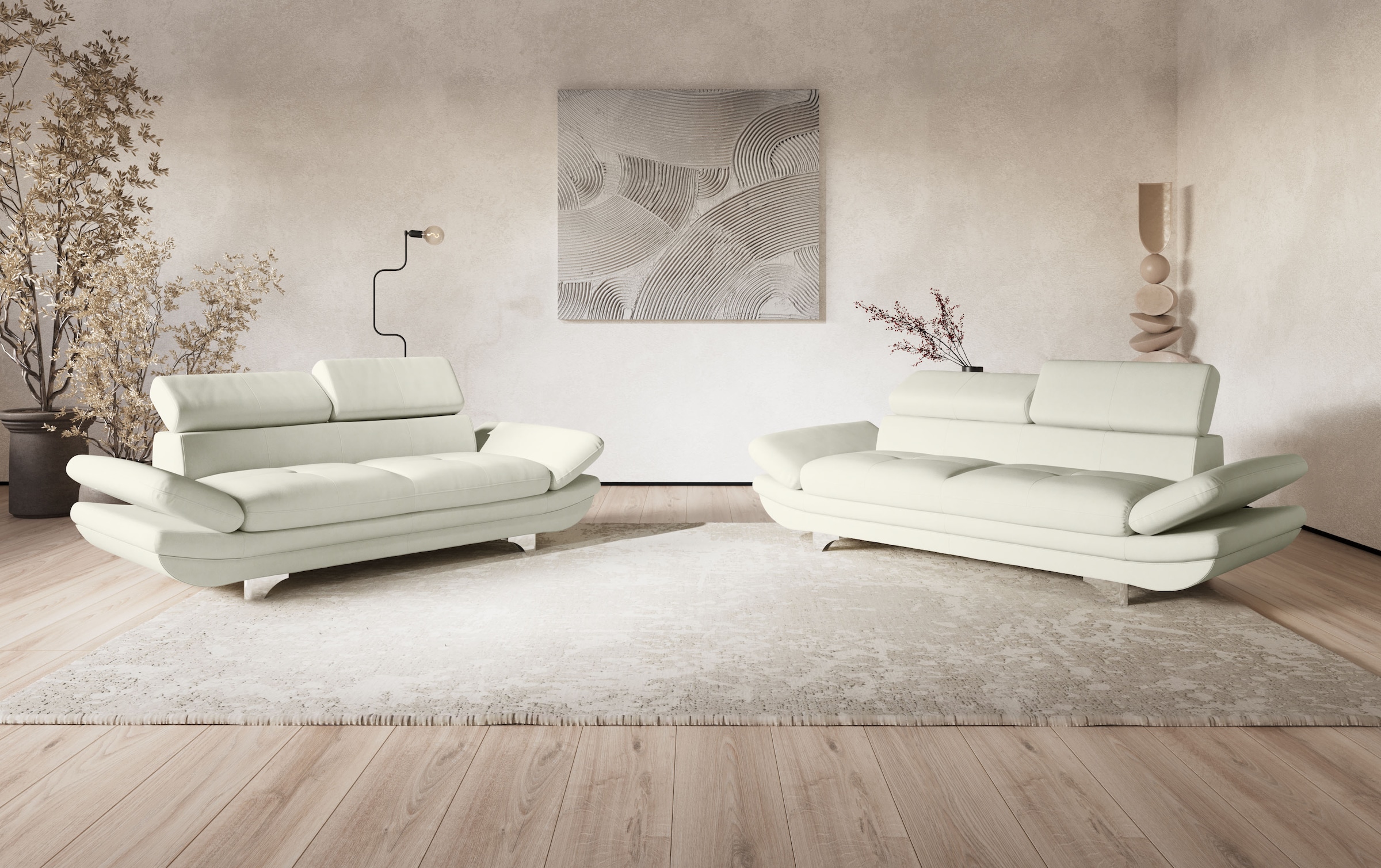COTTA 2-Sitzer »Enterprise«, Big-Sofa, mit Armteilverstellung & Kopfteilverstellung