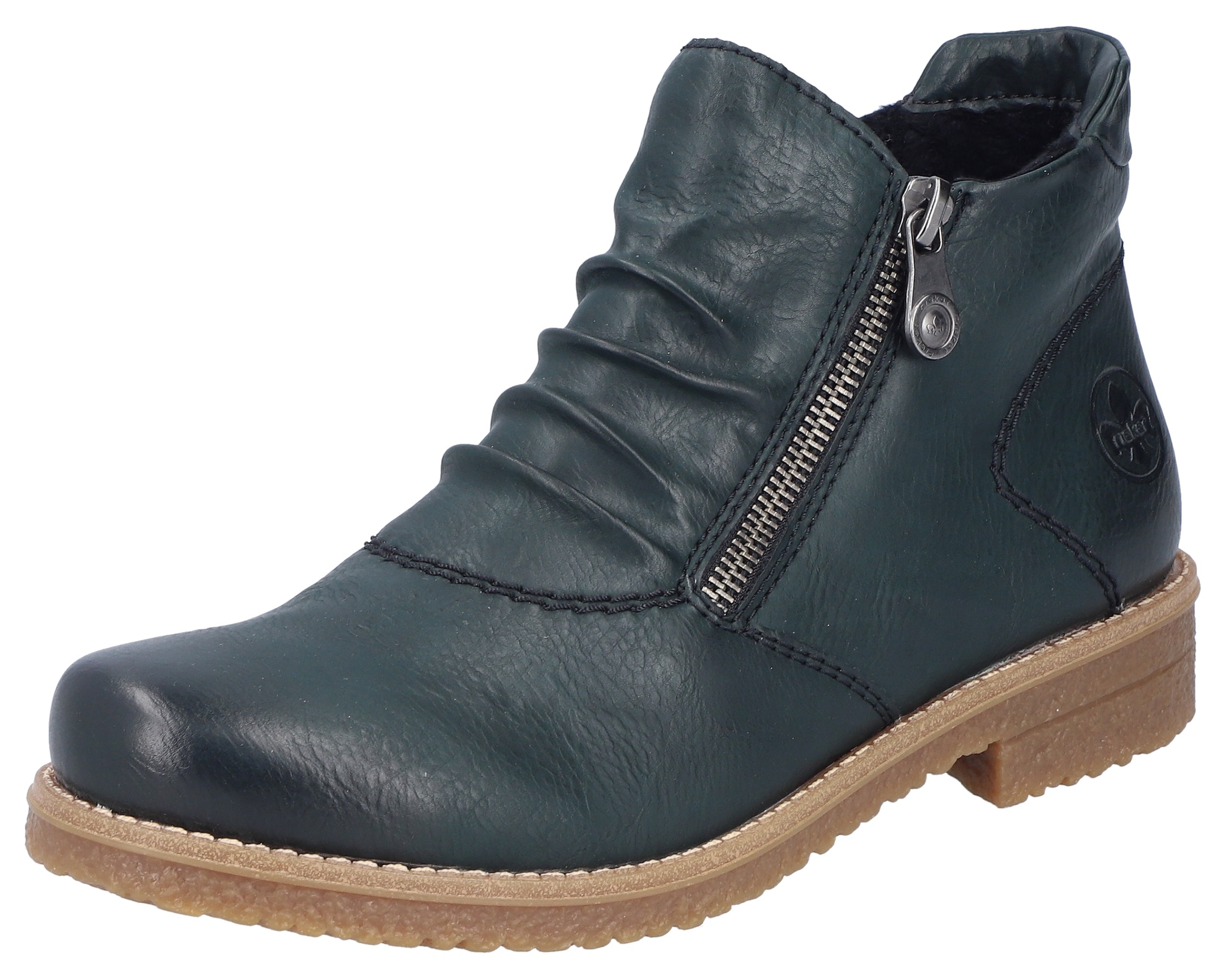 Image of Rieker Stiefelette, Schlupfboots, Ankleboots mit beidseitigem Reissverschluss