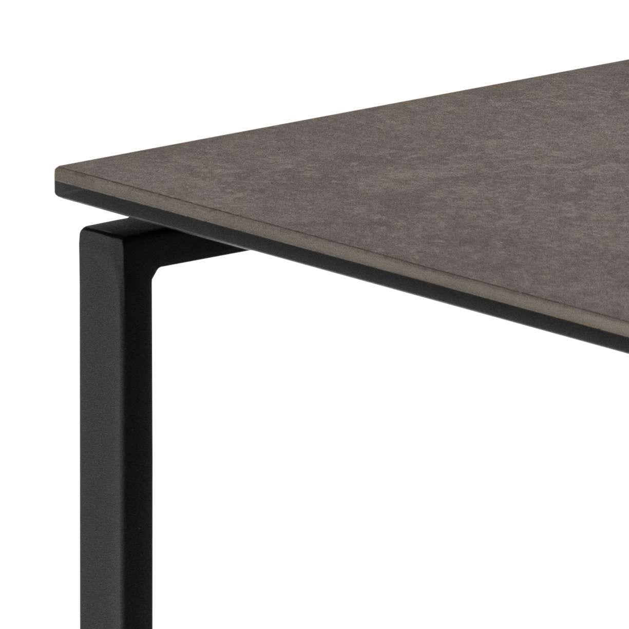 ACTONA GROUP Couchtisch »Katrine, 2er-Set, Kaffetisch, Keramik-Tischplatte, modern, Scandi« Set, Set aus 2 Couchtischen, 2 Stk. tlg. Quadratisch, robustes schwarzes Stahlgestell, B: 50 x T: 50 cm