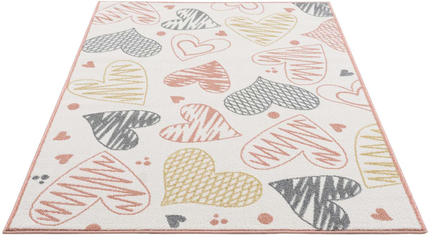 Image of Carpet City Kinderteppich »Anime9392«, rechteckig, 11 mm Höhe, Spielteppich, Herzen, Weicher Flor, Pflegeleicht, Kinderzimmer bei Ackermann Versand Schweiz
