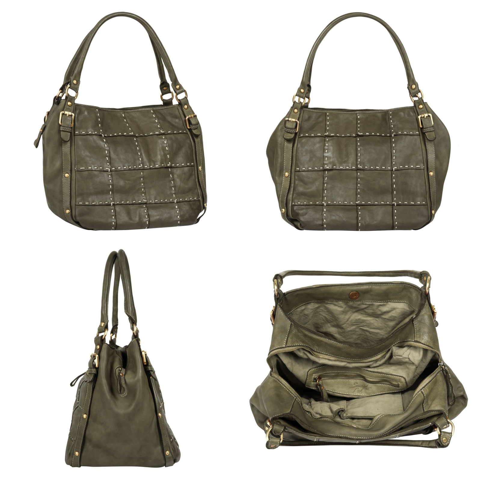Samantha Look Shopper, echt Leder, Made in Italy