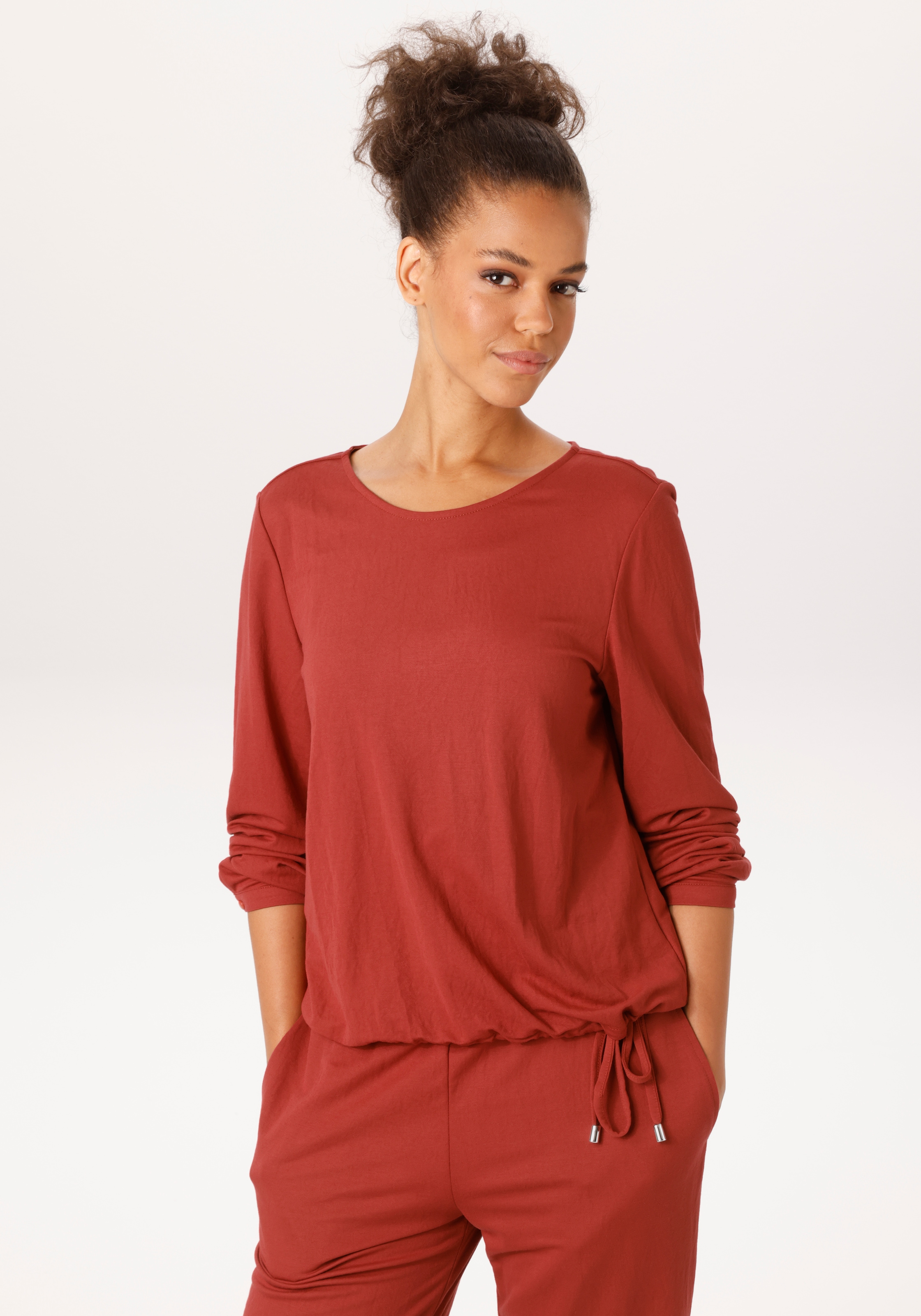 Image of Aniston CASUAL Langarmshirt in weicher Pique-Qualität