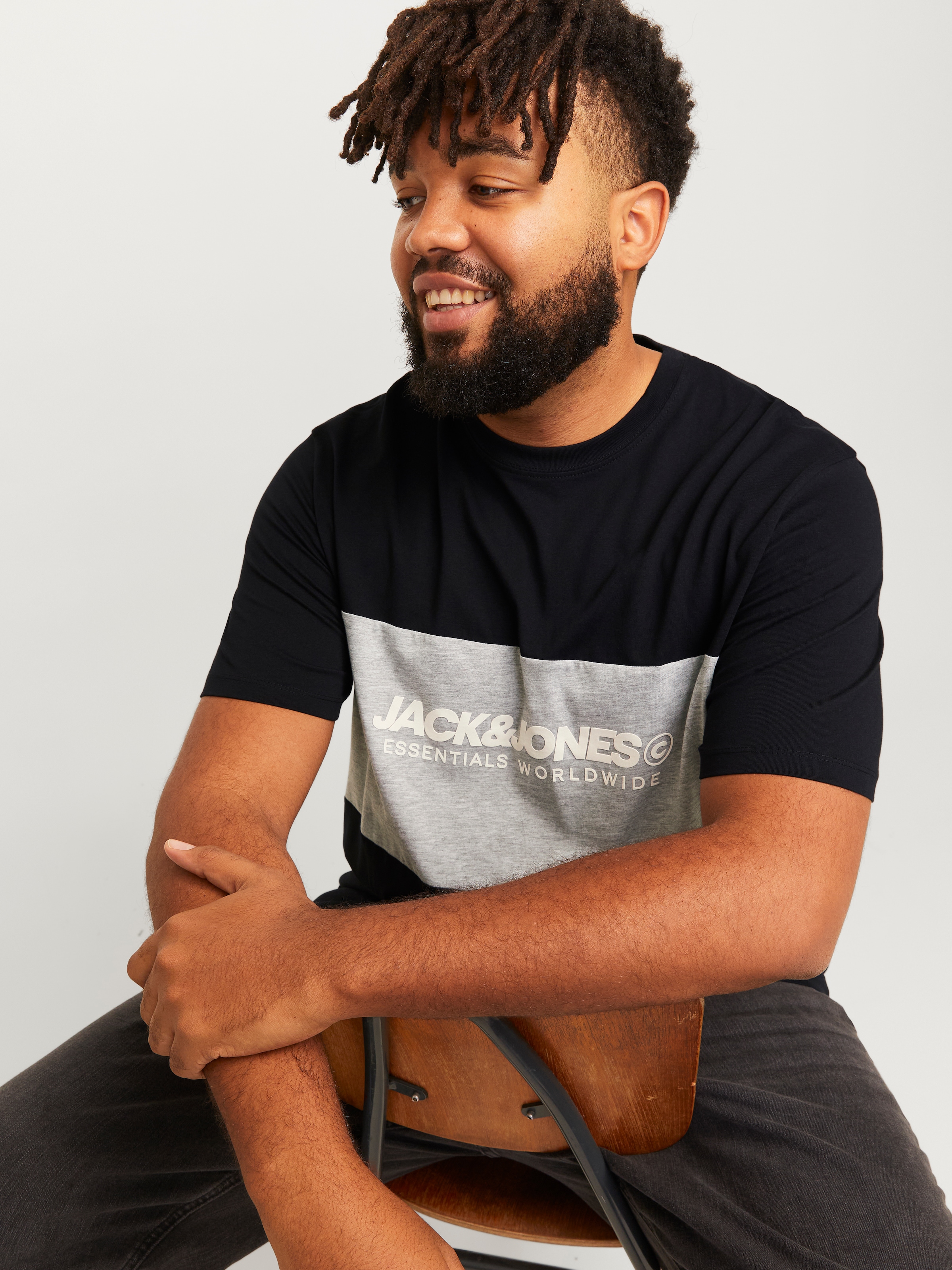 Jack & Jones PlusSize T-Shirt »JJELEGACY BLOCKING TEE SS O-NECK NOO PLS«