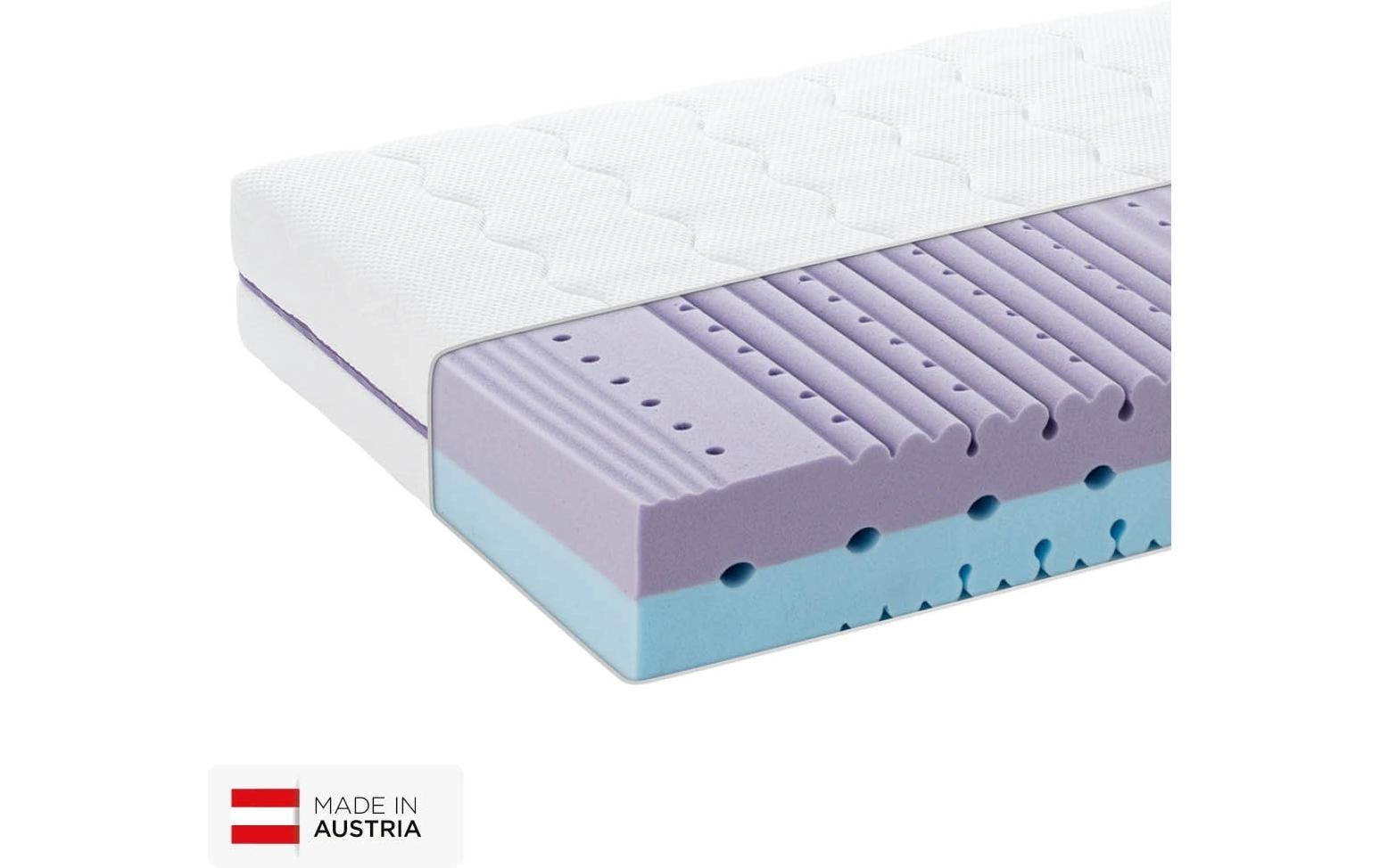 Träumeland Matelas en mousse froide »Mondsee, Naturfaser, 80 x 200 cm« 20 cm hoch 1 cuis tlg. Flexible Erwachsenenmatratze mit 7-Zonen