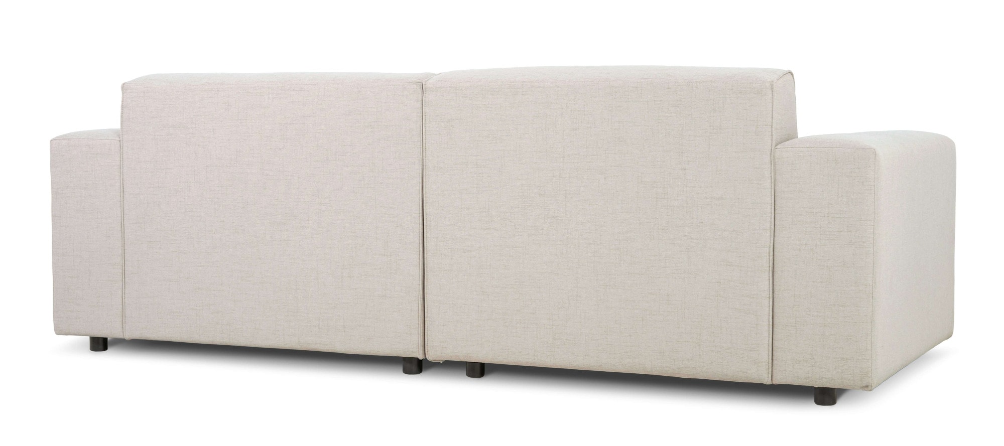 GOODproduct 3-places »Naddine« L. 228 cm, tissu structuré effet mélange, avec suspension ondulée