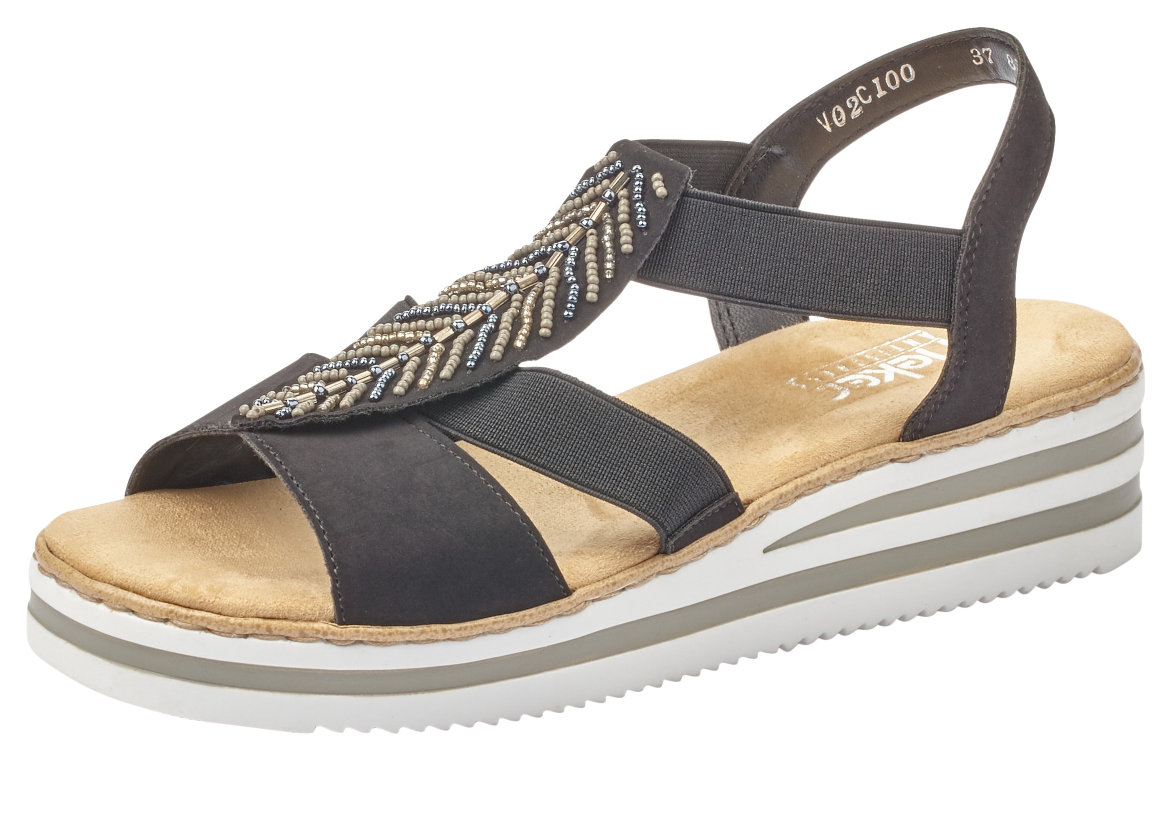 Image of Rieker Sandalette, mit Zierperlen-Verzierung bei Ackermann Versand Schweiz