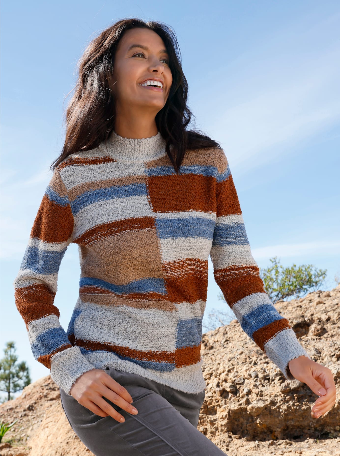 Casual Looks Stehkragenpullover "Stehkragen-Pullover"