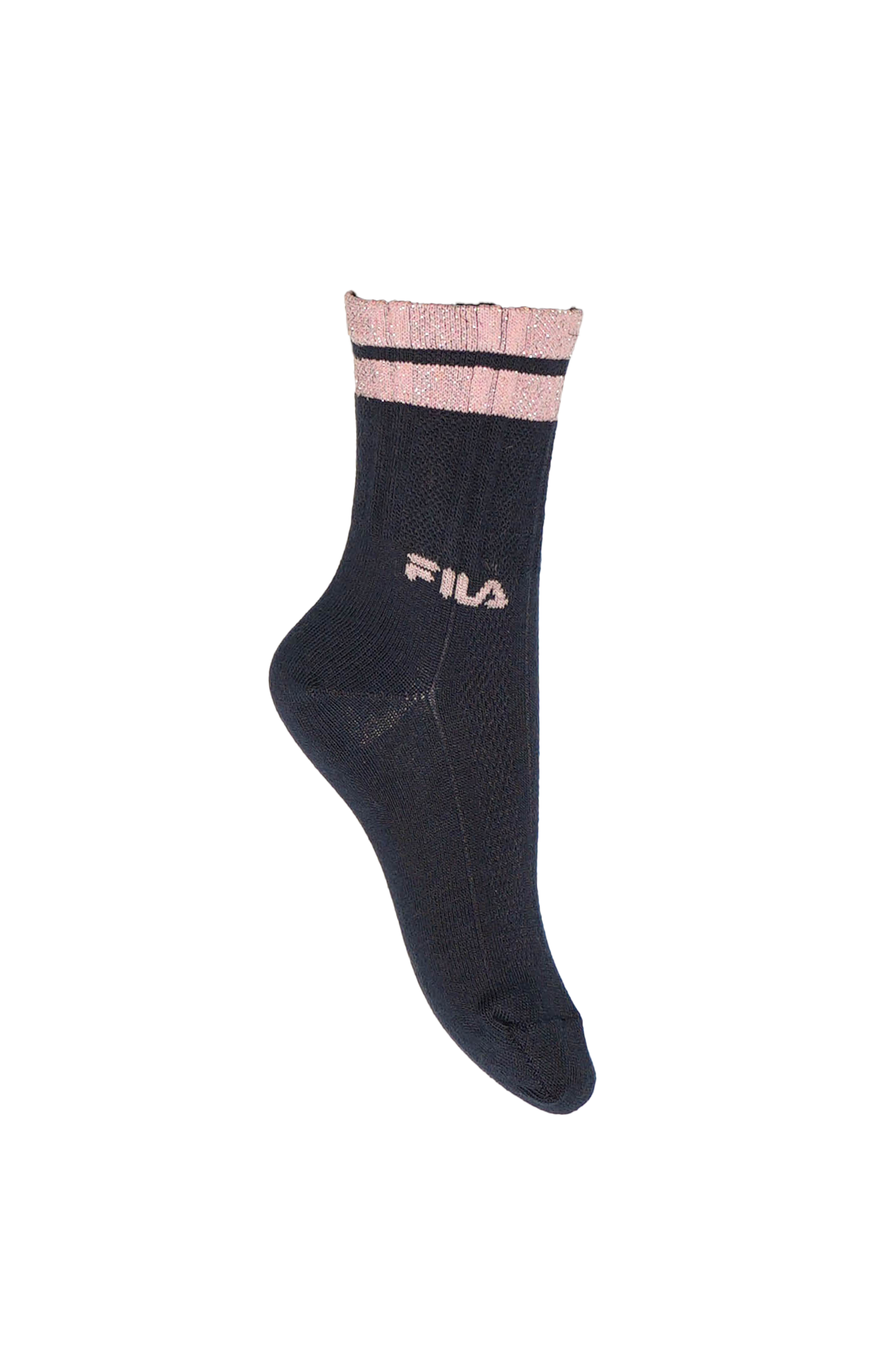 Fila Chaussettes basiques »JUNIOR GIRL NORMAL PLAIN SOCKS« 6 Couple tlg. mit kontrastfarbigen Details