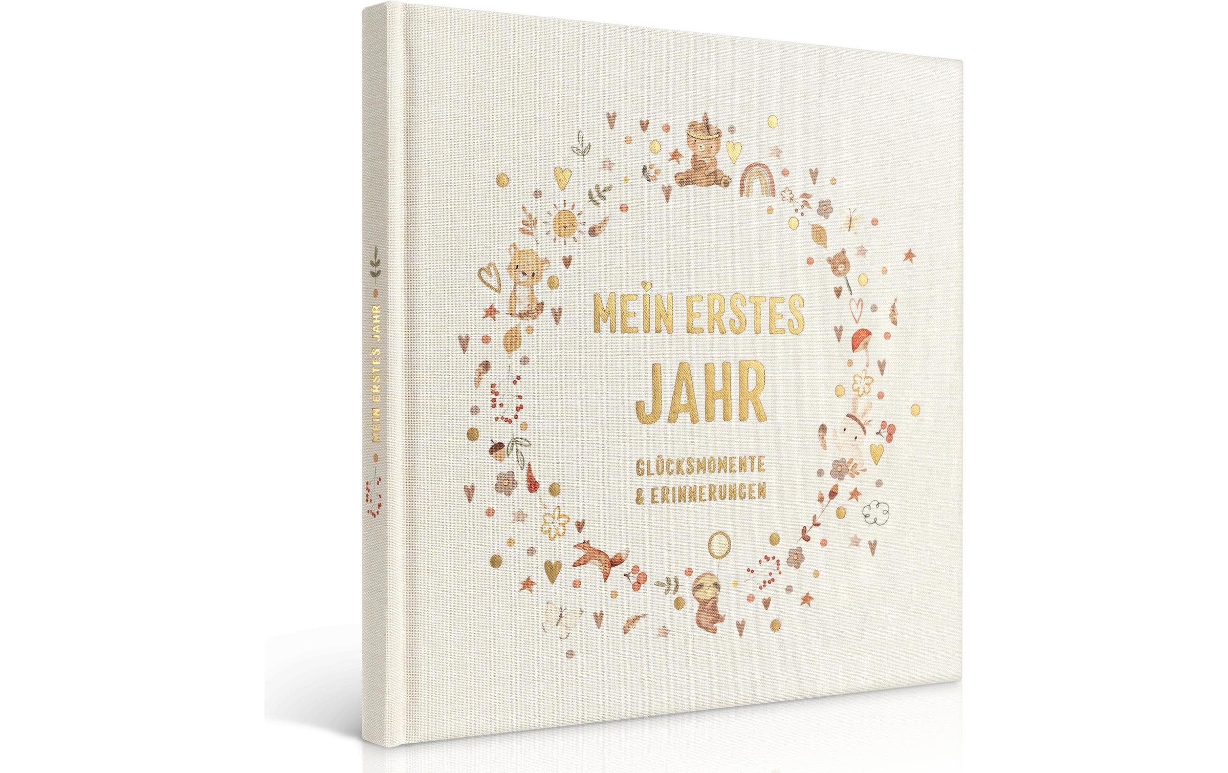 Image of Fotoalbum "Eulentaler Boho Gold Leinen, 92 Seiten"