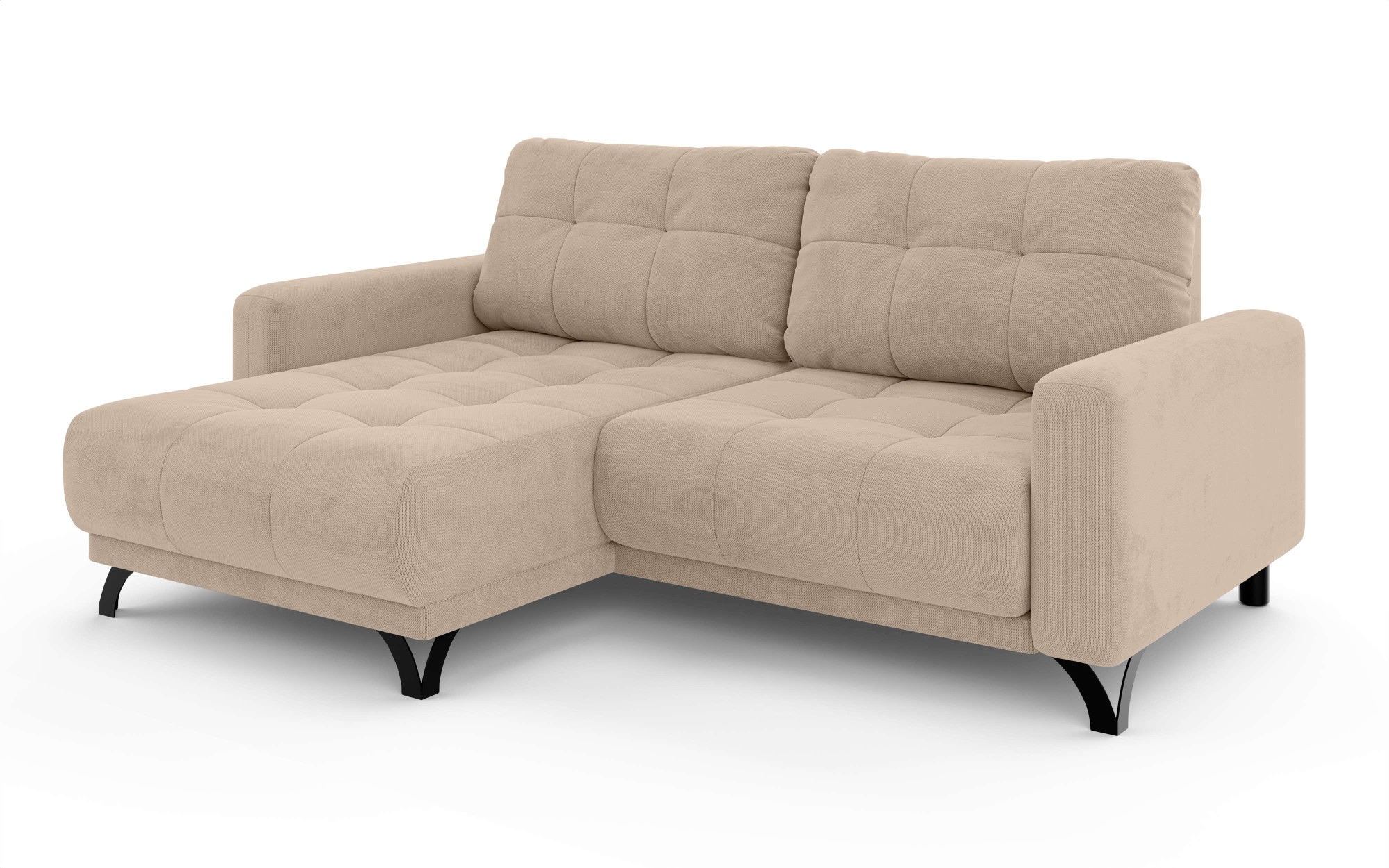 INOSIGN Ecksofa »FAIRVIEW mit verstellbaren Rückenlehne, Masse B/T/H: 234/174/93 cm«, L-Form mit Wellenunterfederung, Recamiere beidseitig montierbar