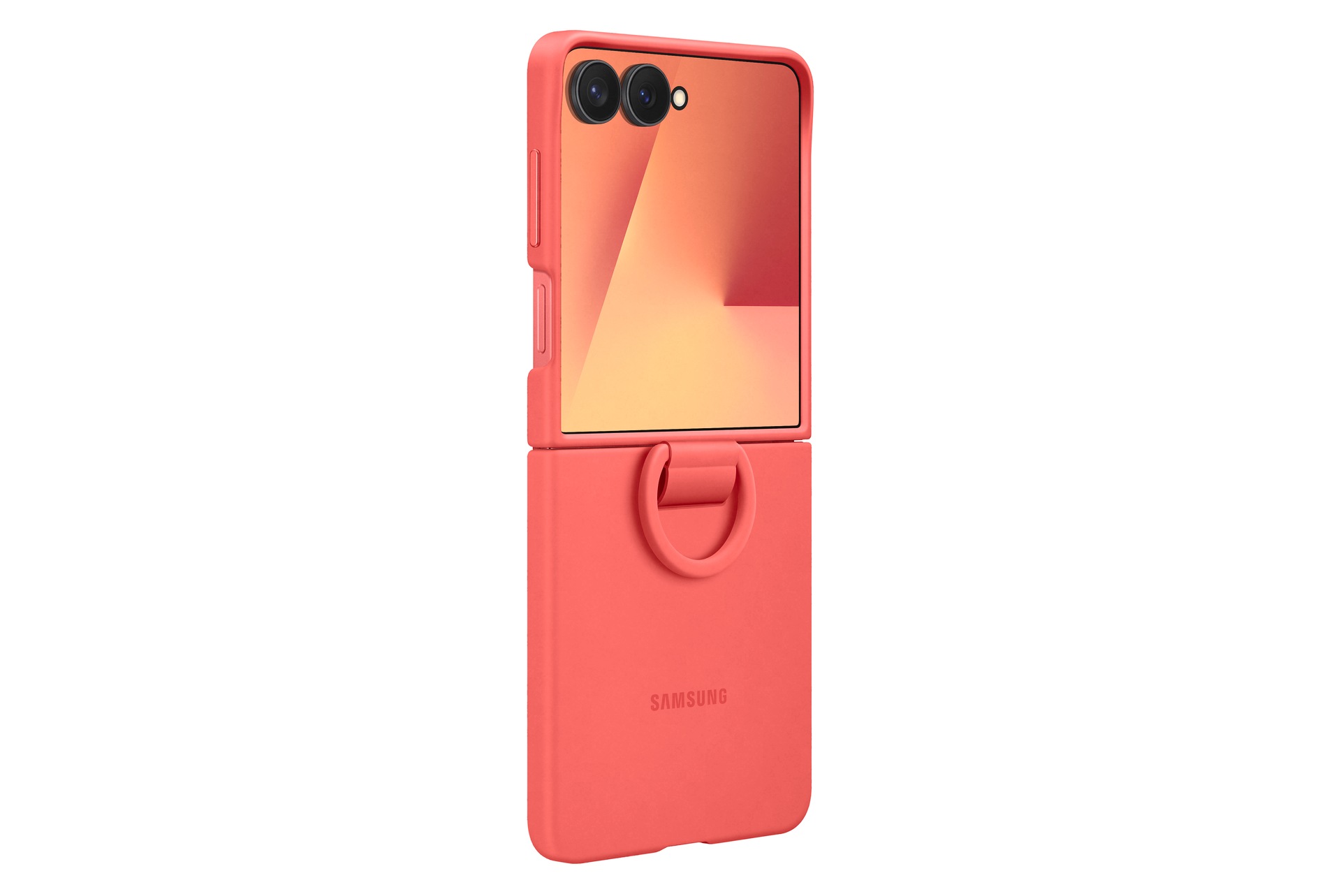 Samsung Handyhülle »Ring Case (Silicone) für Samsung Galaxy Z Flip7«, Samsung Galaxy Z Flip7, Backcover, Schutzhülle, Handyschutzhülle, Case, Schutzcase, stossfest