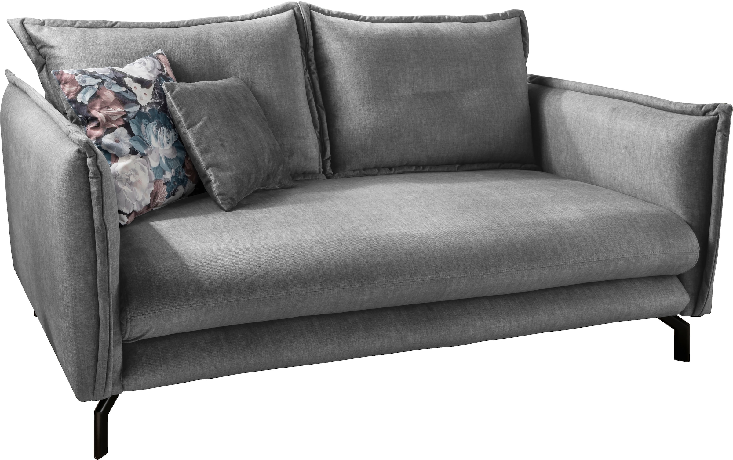 Home affaire Ecksofa »Lazio modern und bequem, schmale Armlehnen, tolle Detailverarbeitung« Armlehnen verstellbar