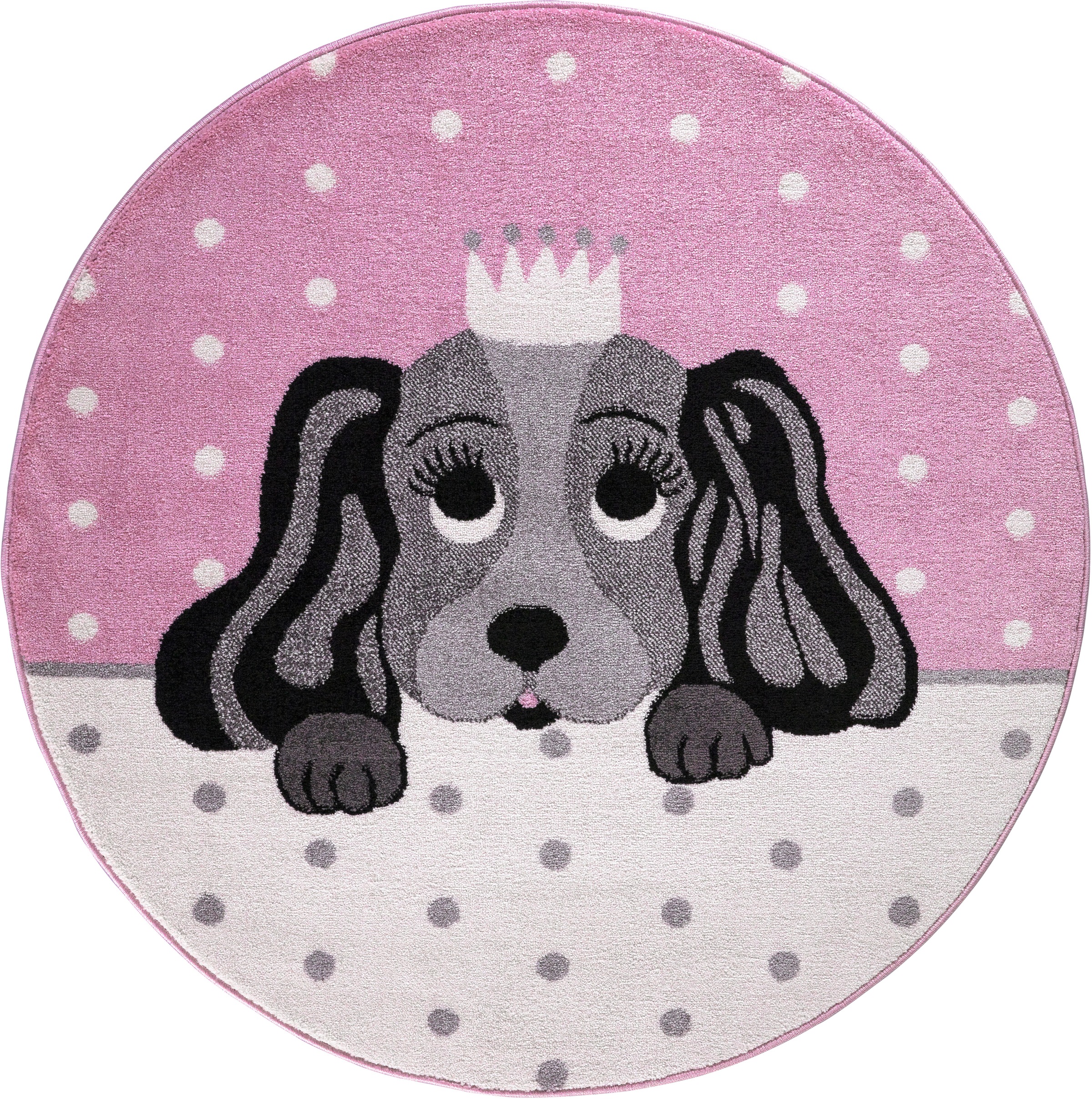 Image of Festival Kinderteppich »Candy 156«, rund, 11 mm Höhe, Motiv Hund bei Ackermann Versand Schweiz