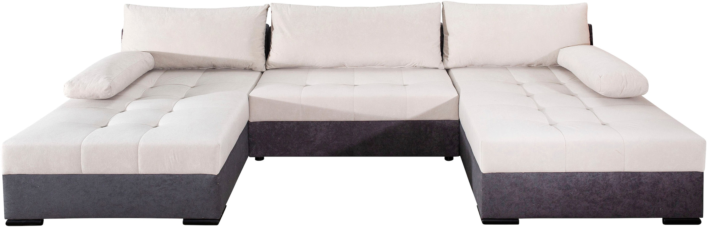 COLLECTION AB Wohnlandschaft »Josy U-Form, B: 307 cm« Bettfunktion & Bettkasten, Federkern