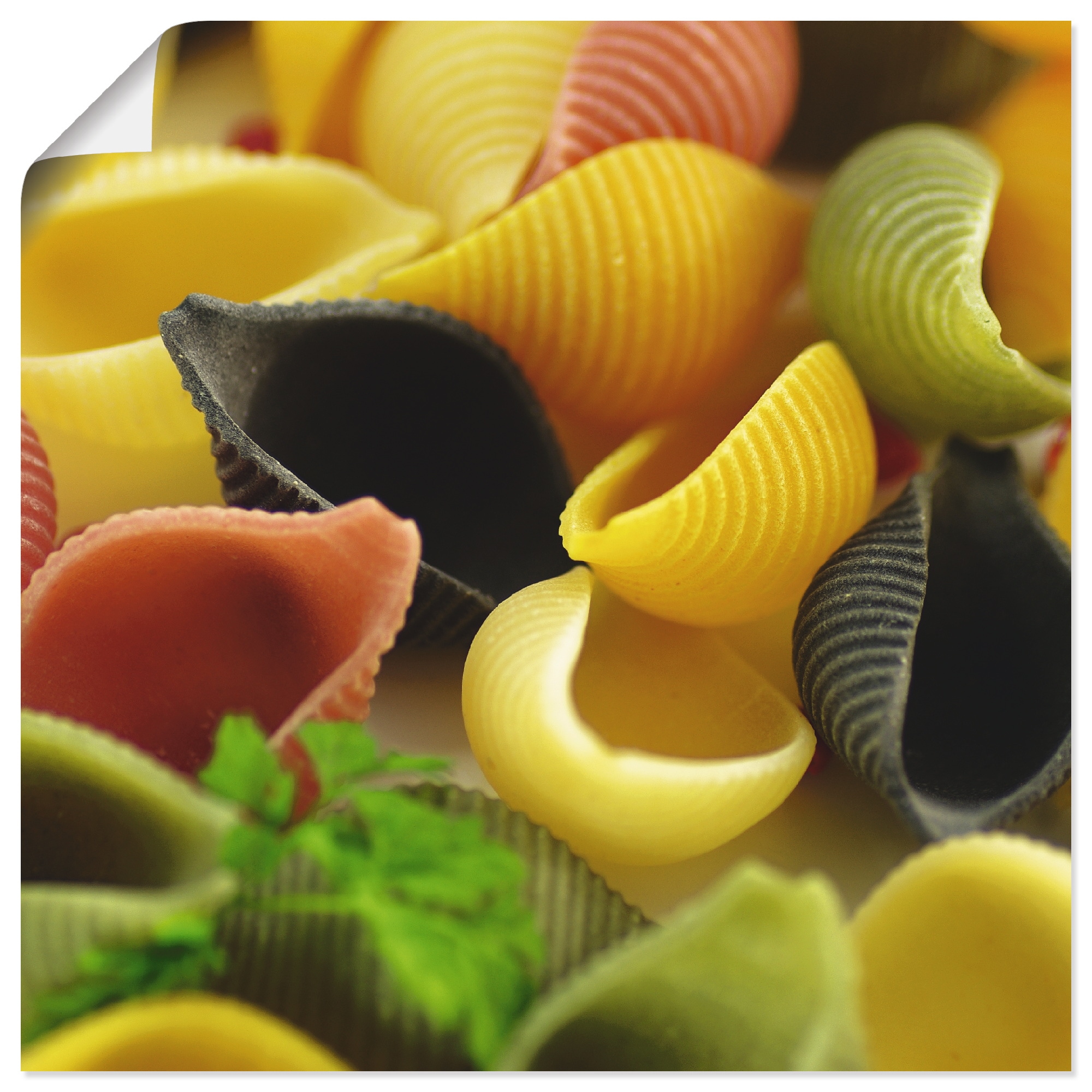 Image of Artland Poster "Bunte Pasta" Getreide 1 Stk. tlg. ohne Rahmen