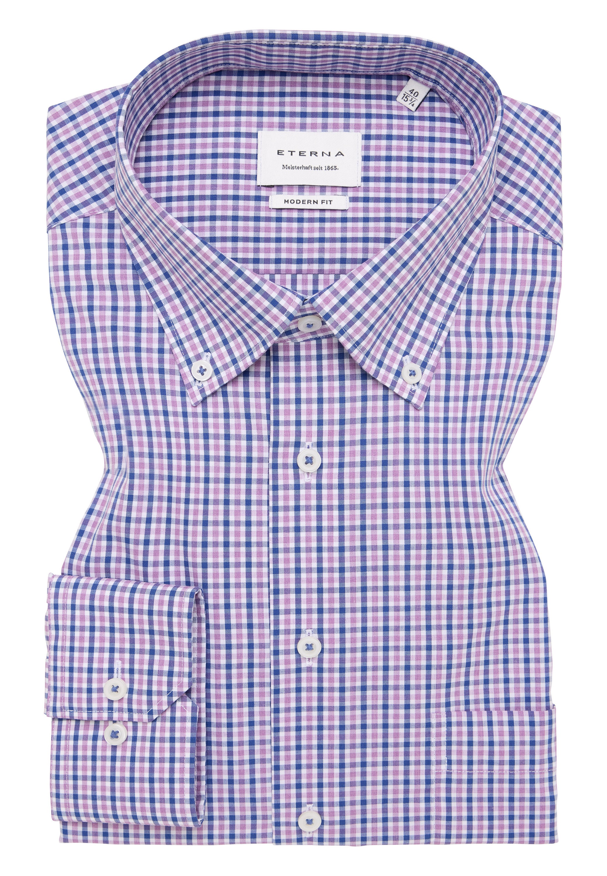 Eterna Langarmhemd »MODERN FIT«, NON IRON (bügelfrei)