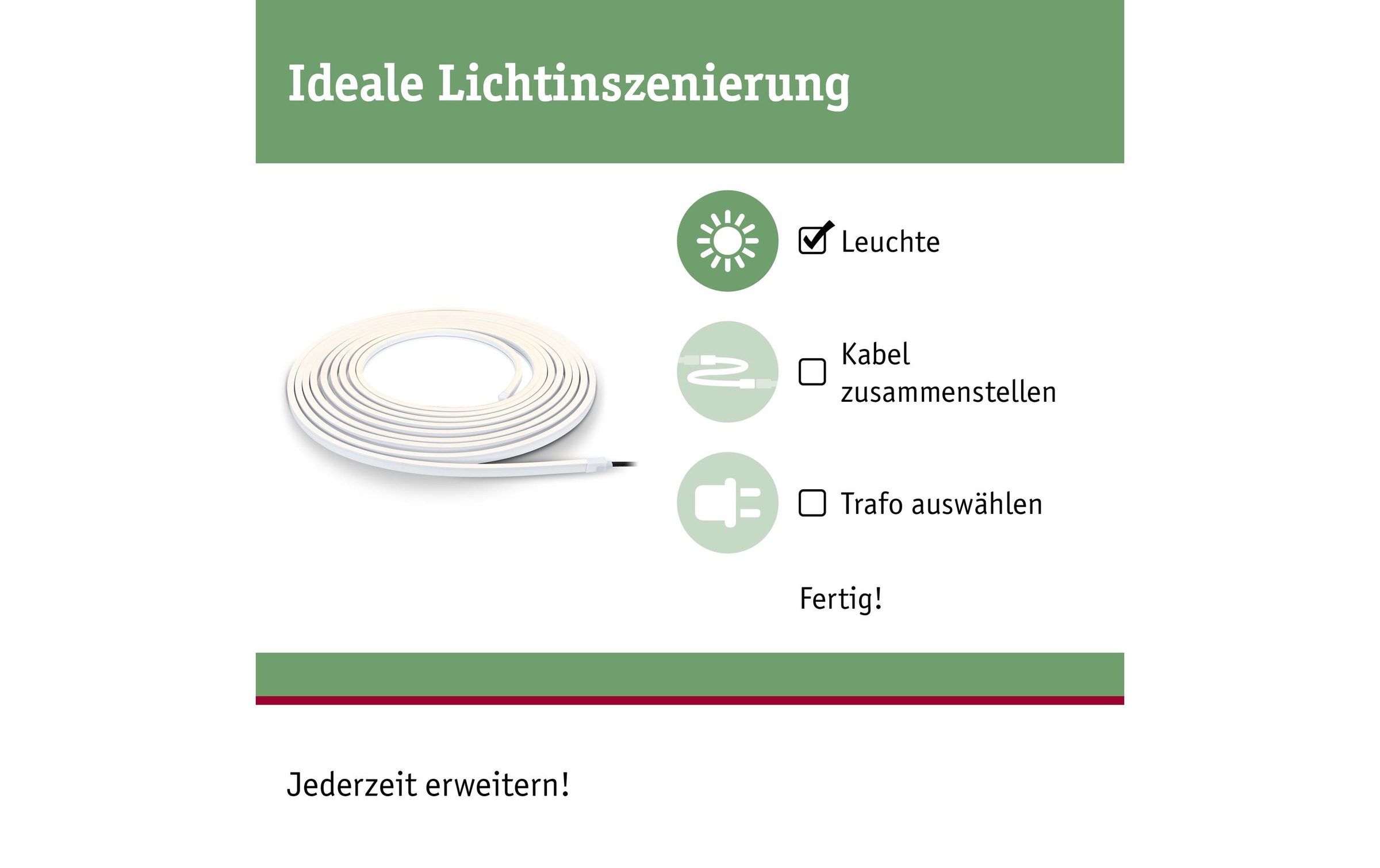 Paulmann LED-Streifen »Plug & Shine Sm«