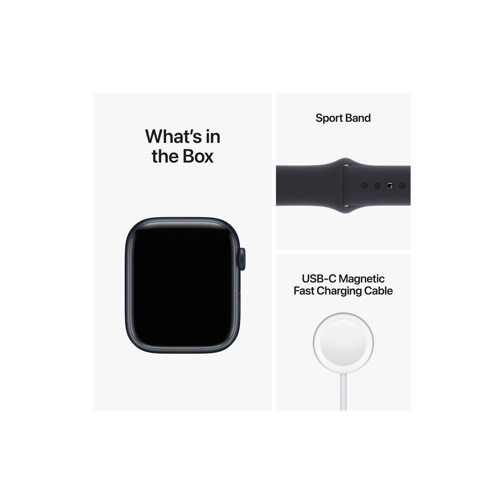 Apple Smartwatch »Series 8, GPS, 45mm«, (Watch OS MNP13FD/A)