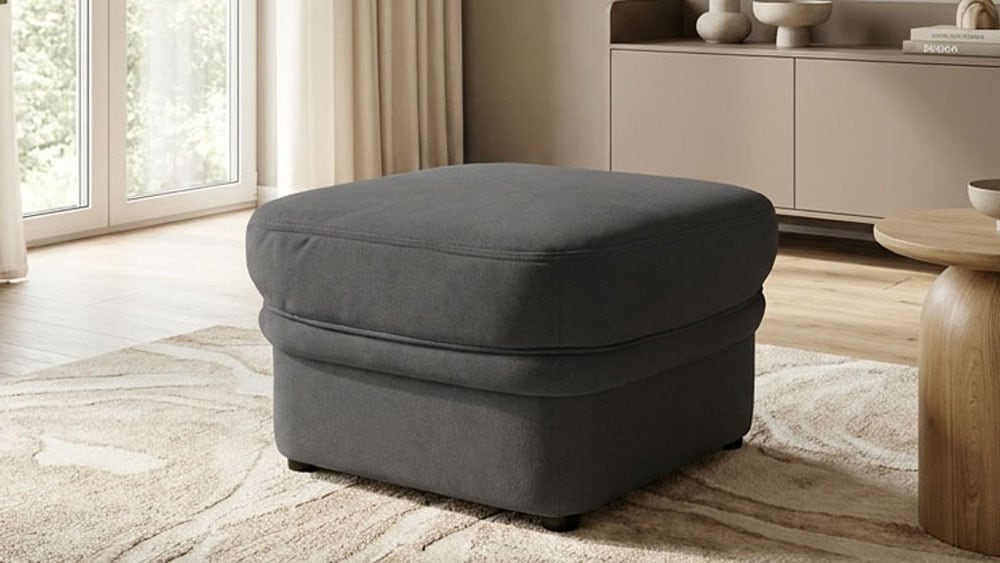 GOODproduct Hocker »Nyborrg 60 cm, formschönes Design für ein modernes Zuhause« Polsterhocker passend zum Sofa, Breite 60 cm, individuell kombinieren