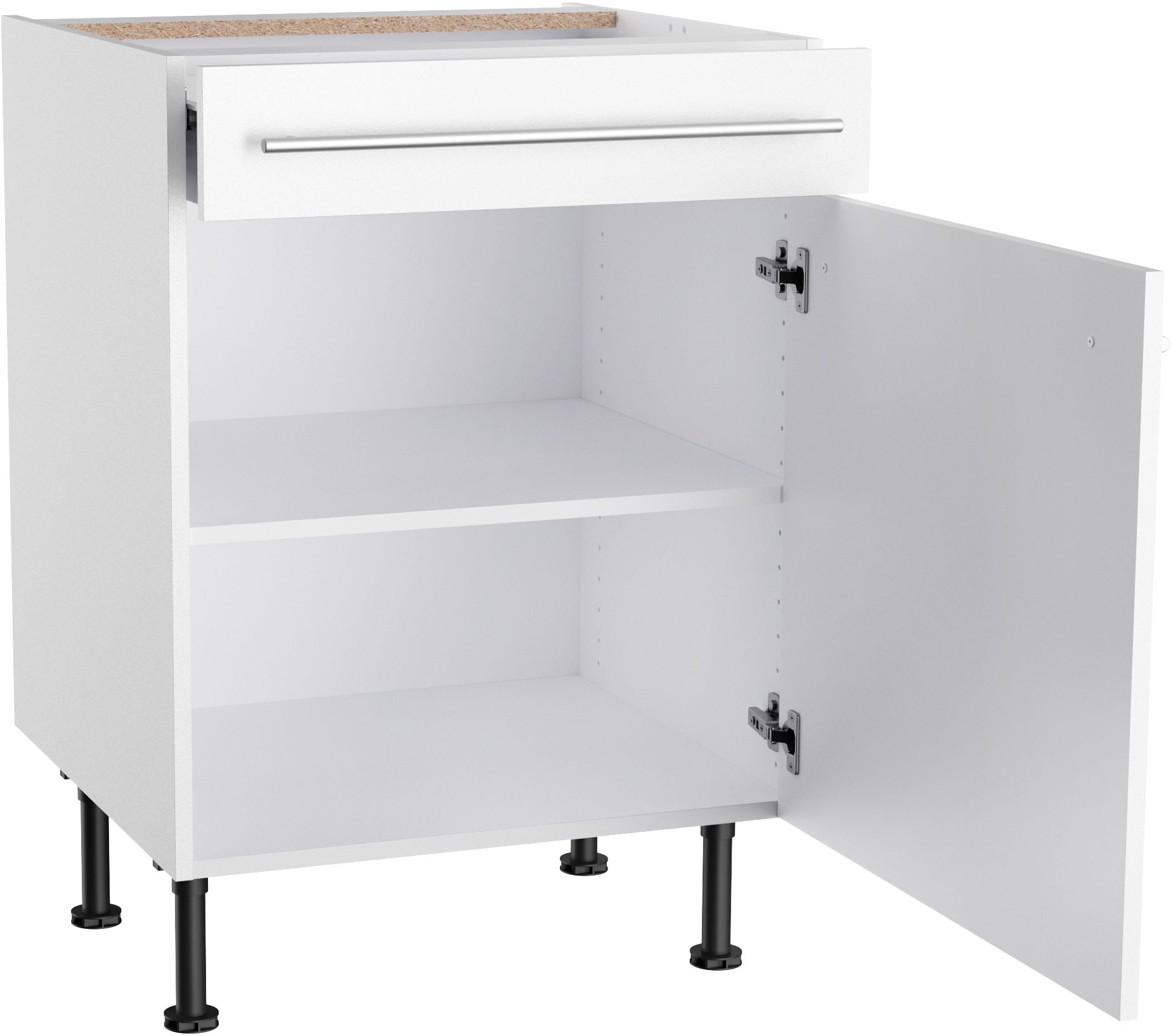 KOCHSTATION Unterschrank »KS-Bern2«, Breite 60 cm, 1 Tür, 1 Schubkasten, 1 Einlegeboden
