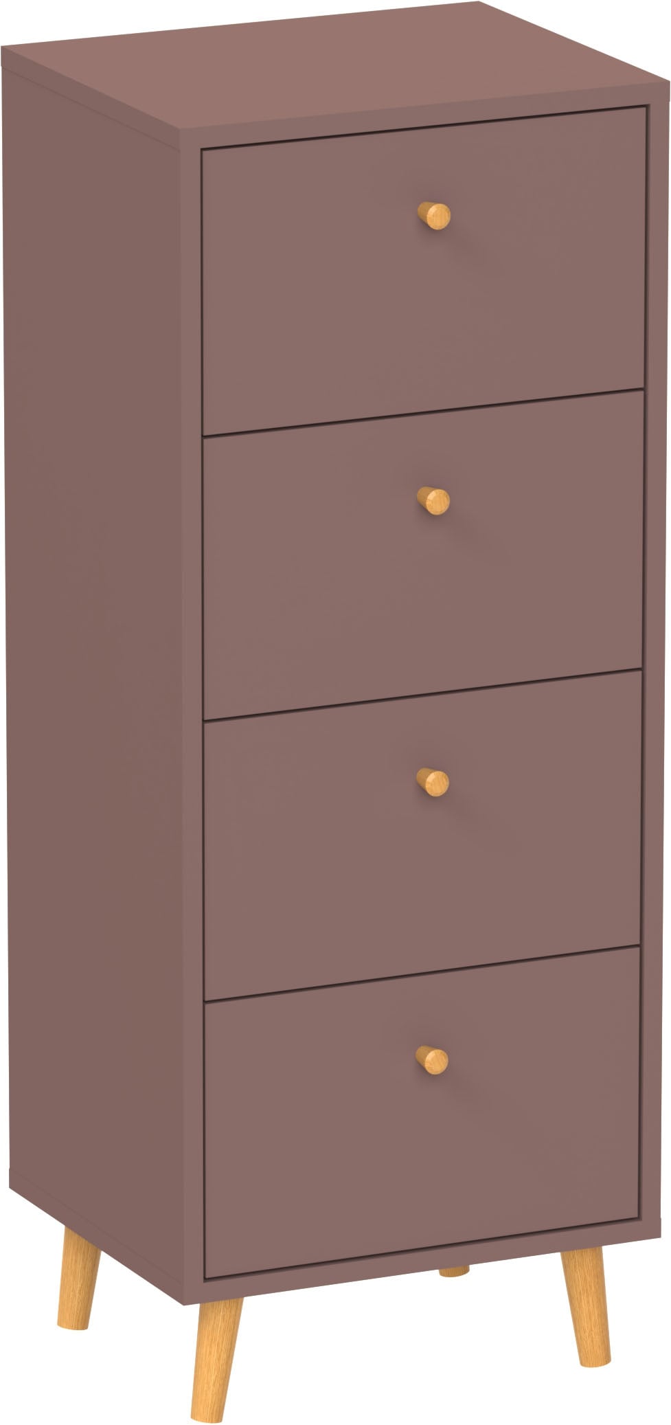 Image of Schildmeyer Kommode "Bjarne, modernes & zeitlose Farbe, Breite 40 cm, Made in Germany" 1 Stk. tlg. Modernes & Zeitloses Design in Mauve, Made in Germany
