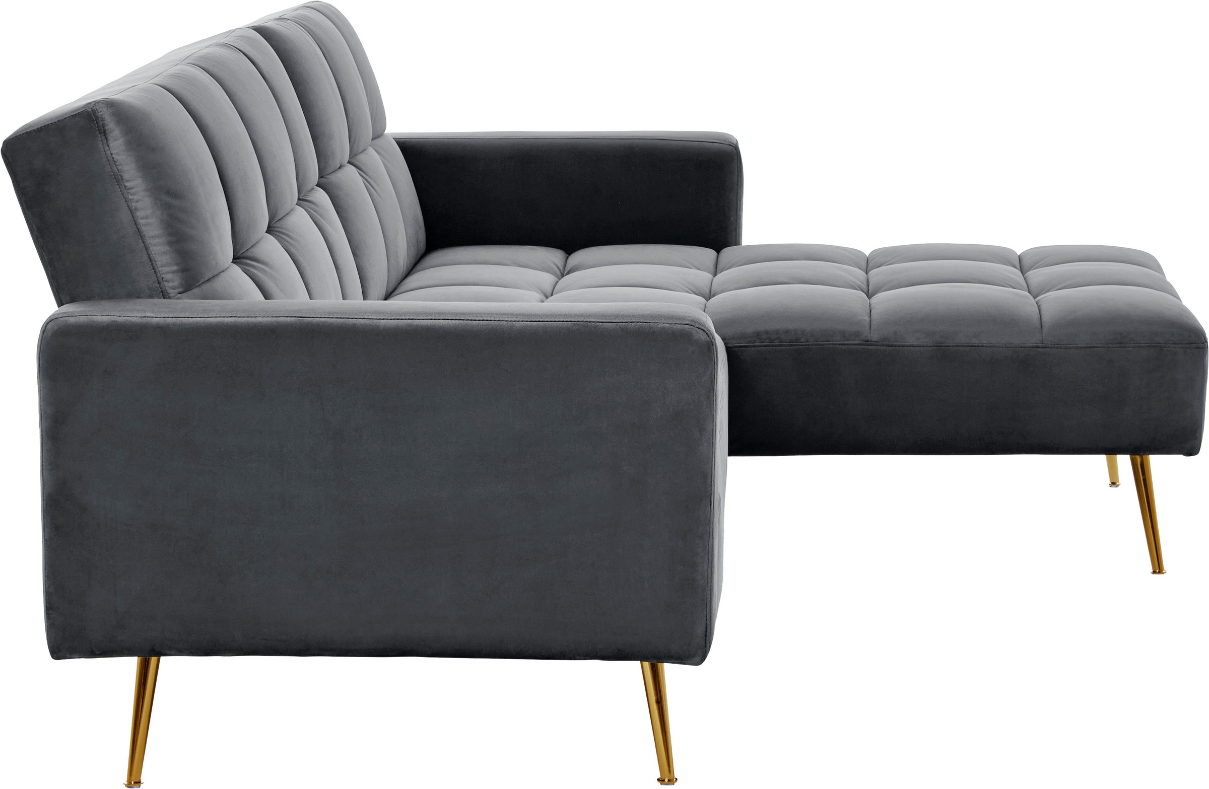 Jahnke Canapé d'angle »CHILLAX POSH CORNER« avec fonction couchage, montage réversible, 244 x 150 cm